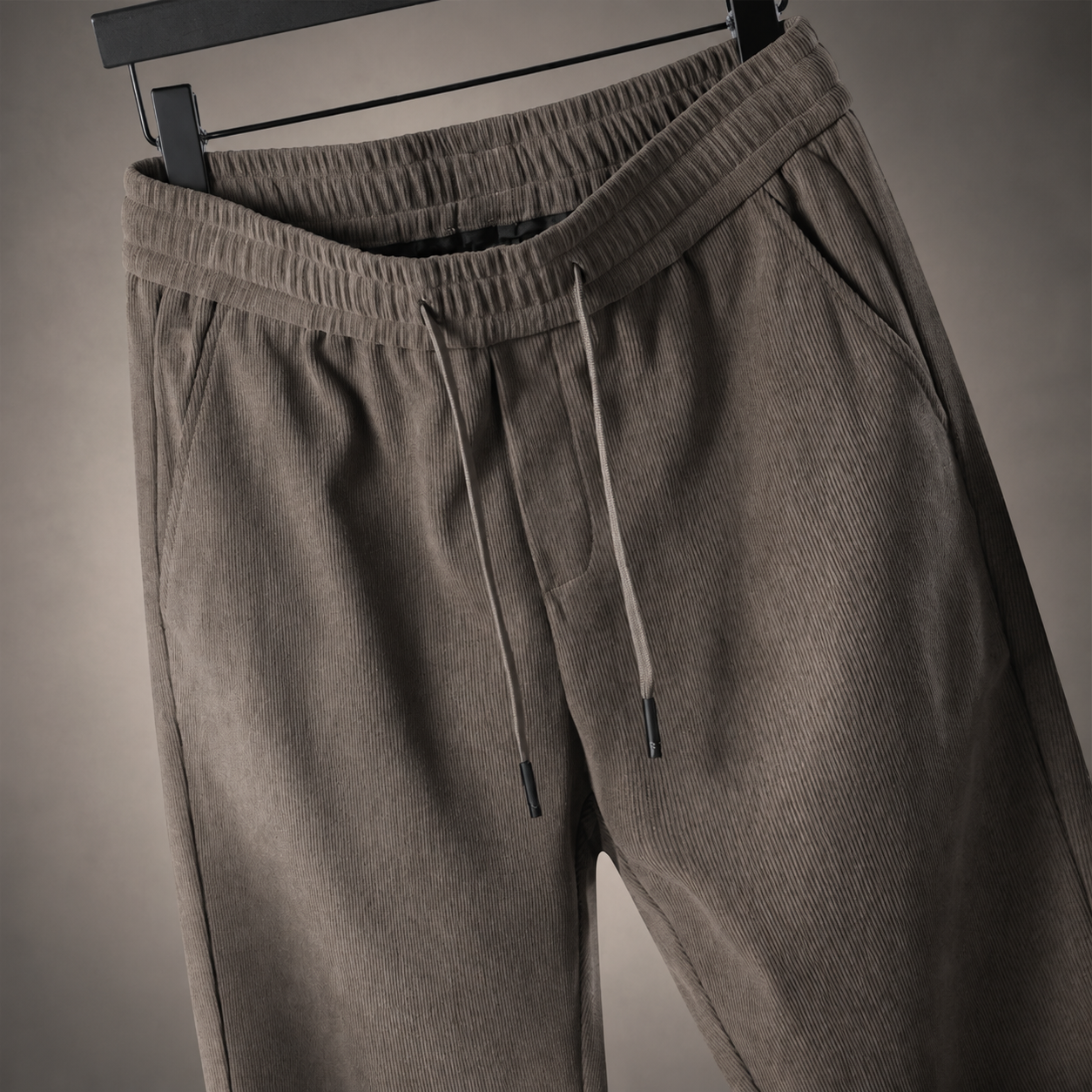 Tanner Straight-Leg Textured Drawstring Pants