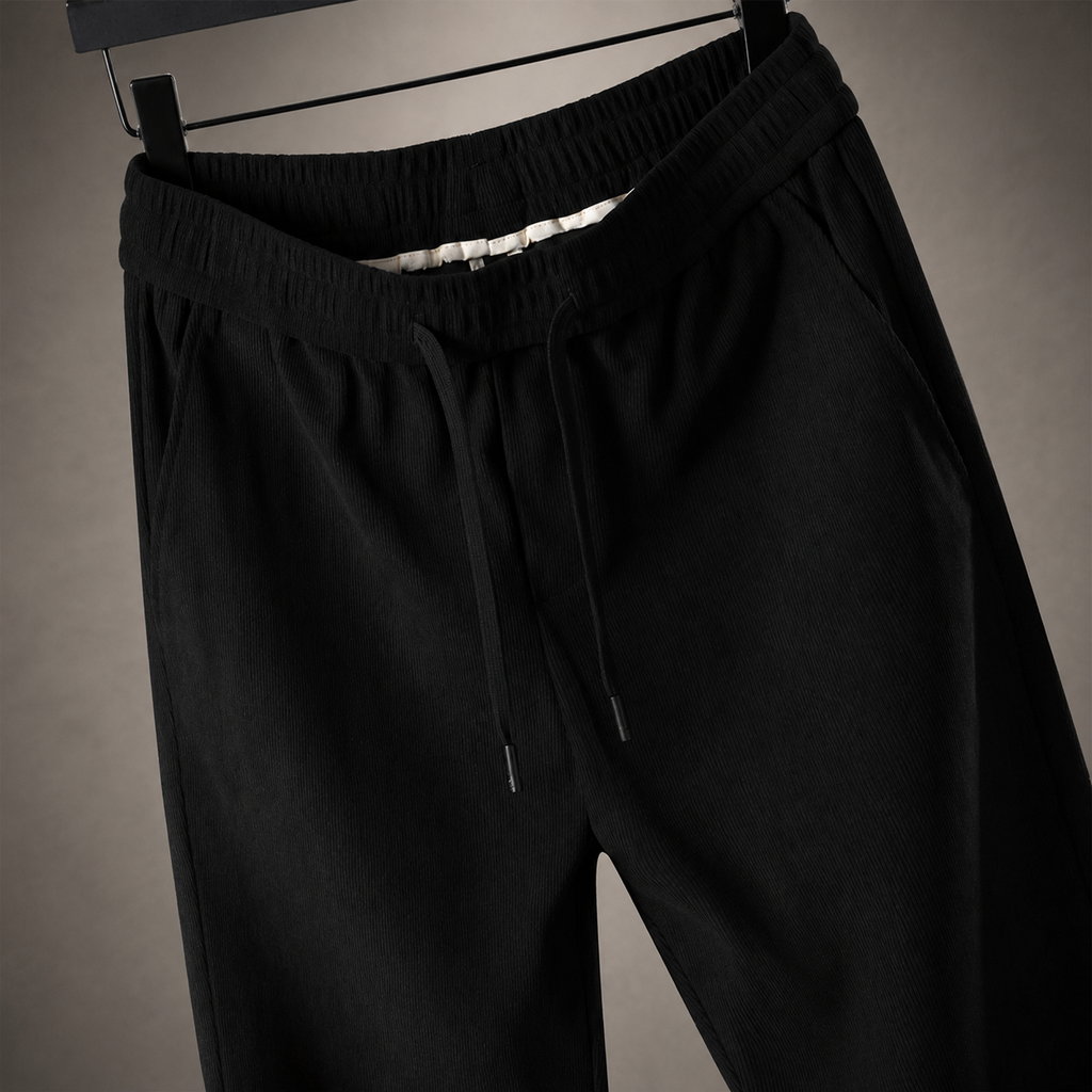 Tanner Straight-Leg Textured Drawstring Pants