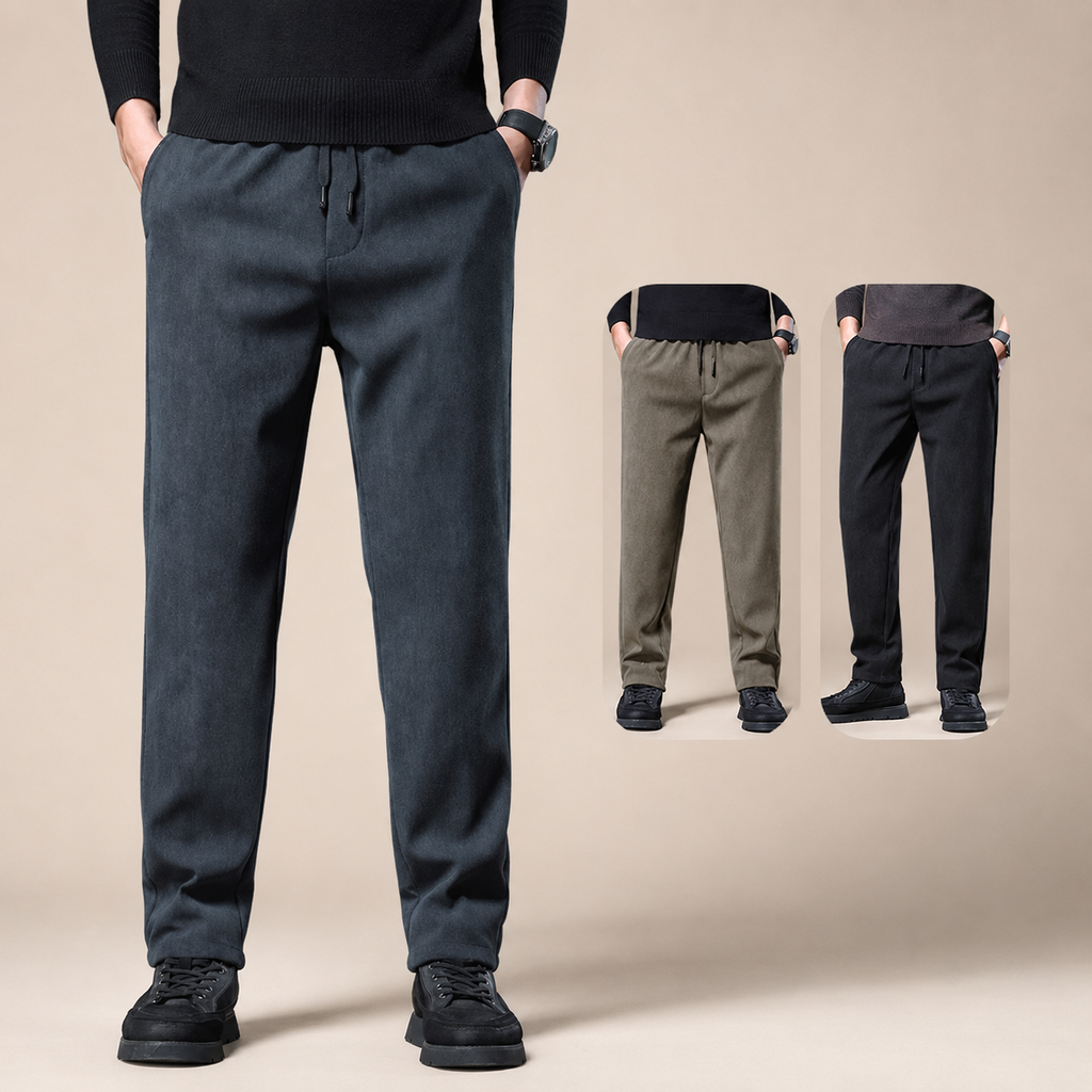 Tanner Straight-Leg Textured Drawstring Pants