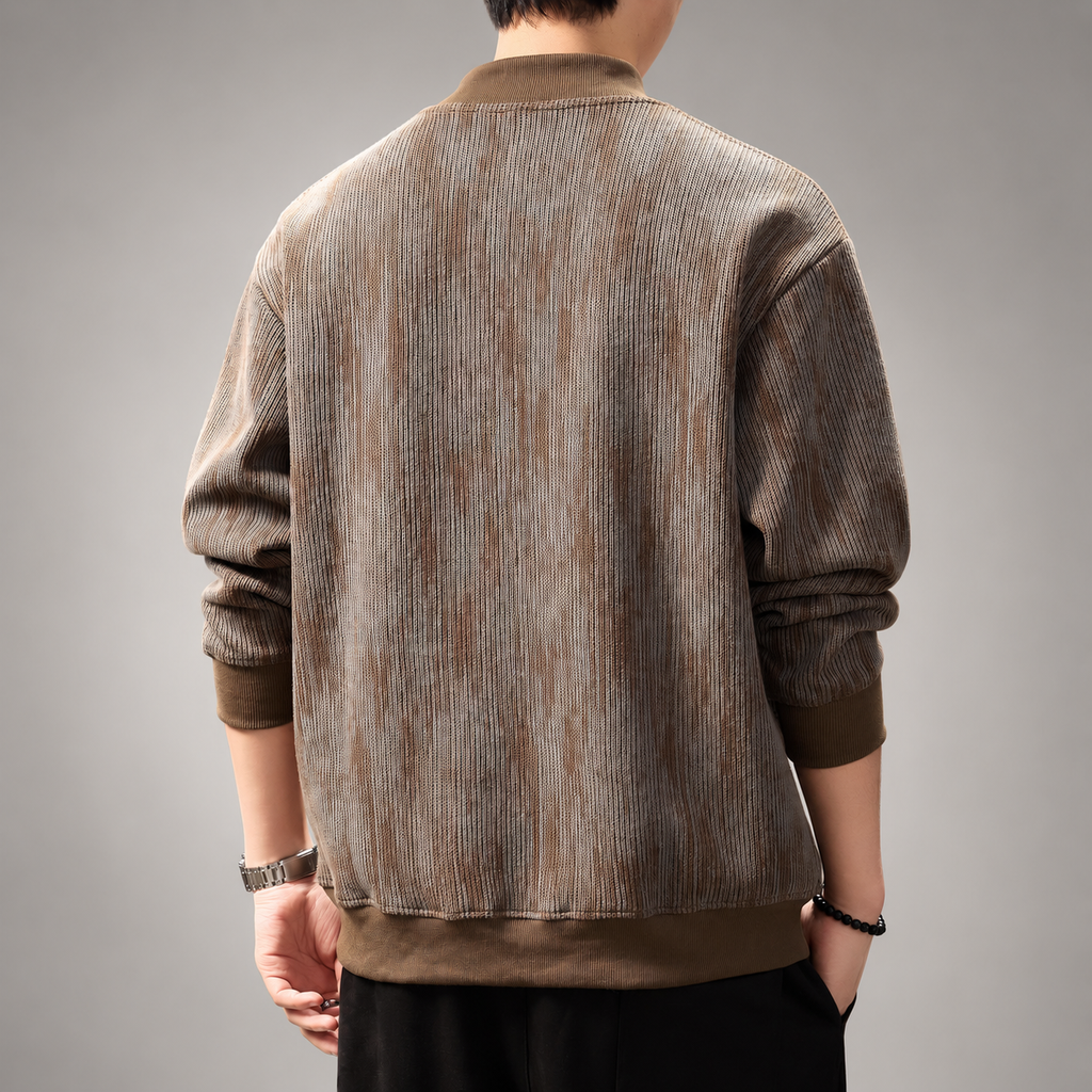 Belmont Men's Textured Mock Neck Sweater