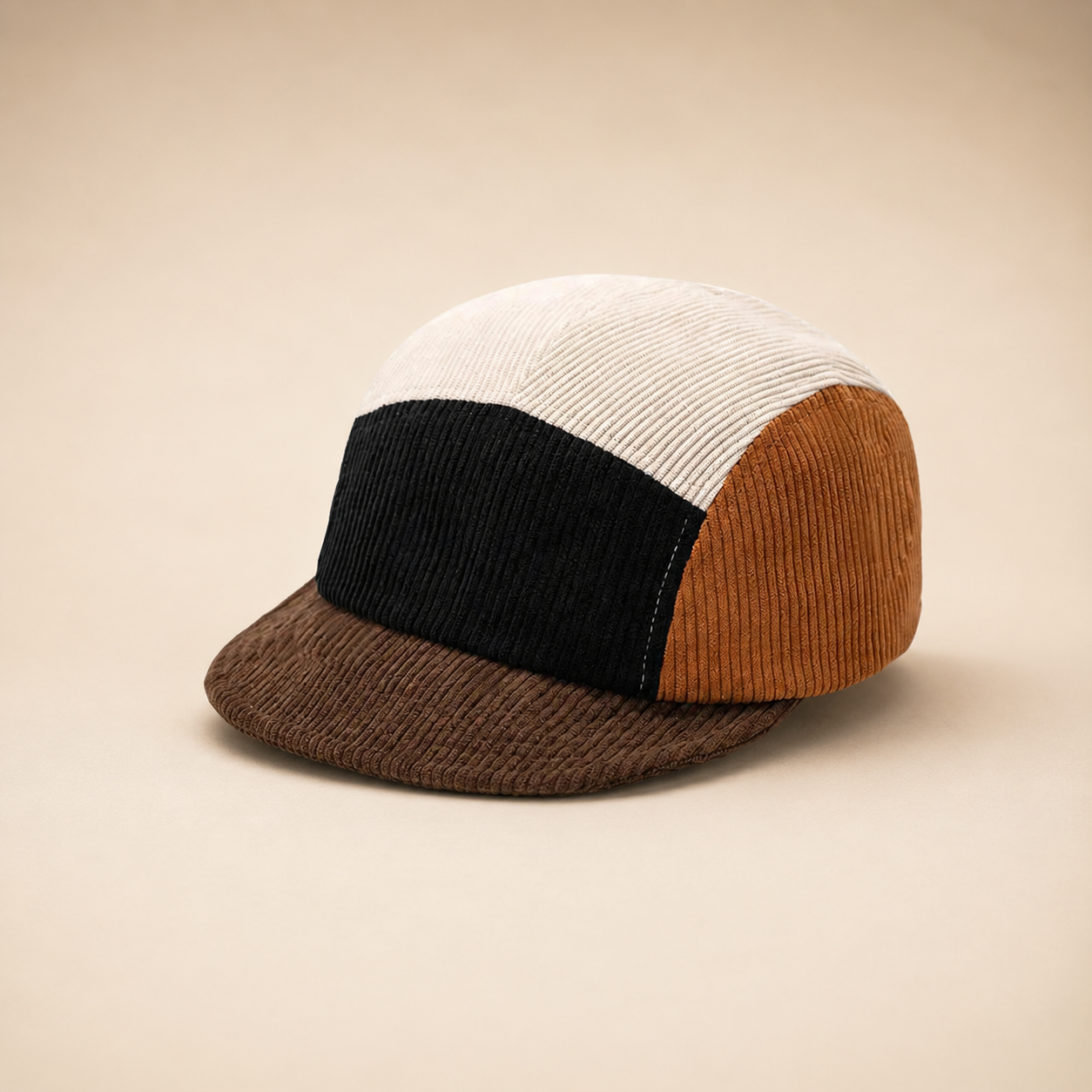 Theo Men’s Corduroy Cap – Adjustable Short Brim Casual Hat