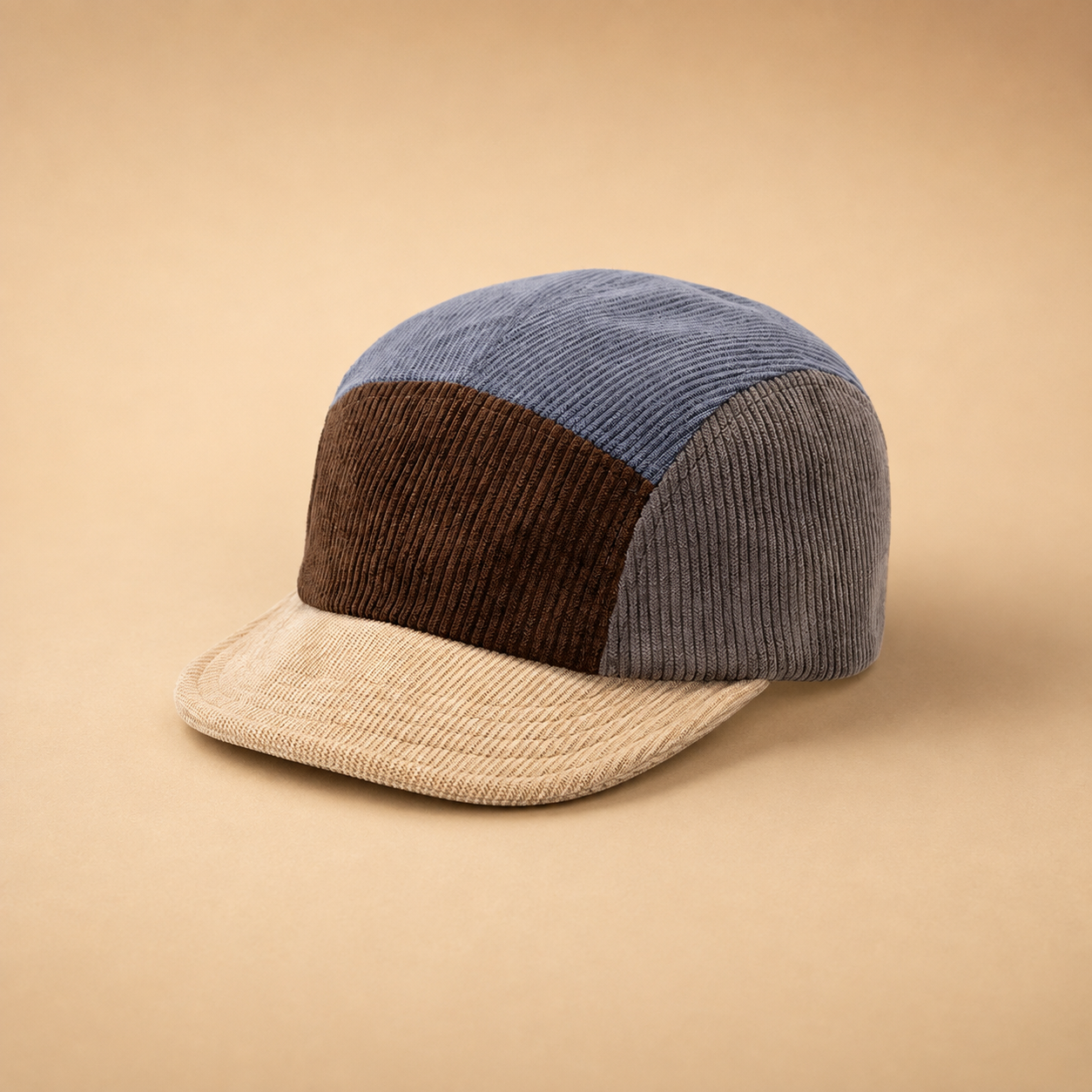 Theo Men’s Corduroy Cap – Adjustable Short Brim Casual Hat