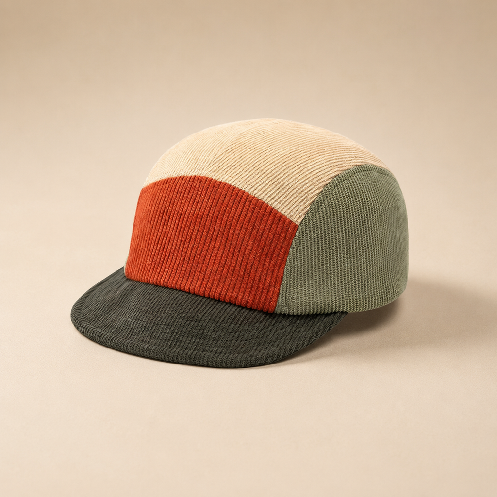 Theo Men’s Corduroy Cap – Adjustable Short Brim Casual Hat