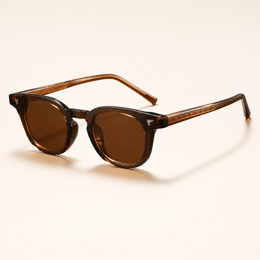 Theo Rounded Square-Frame Sunglasses
