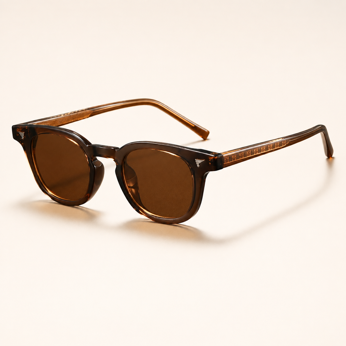 Theo Rounded Square-Frame Sunglasses