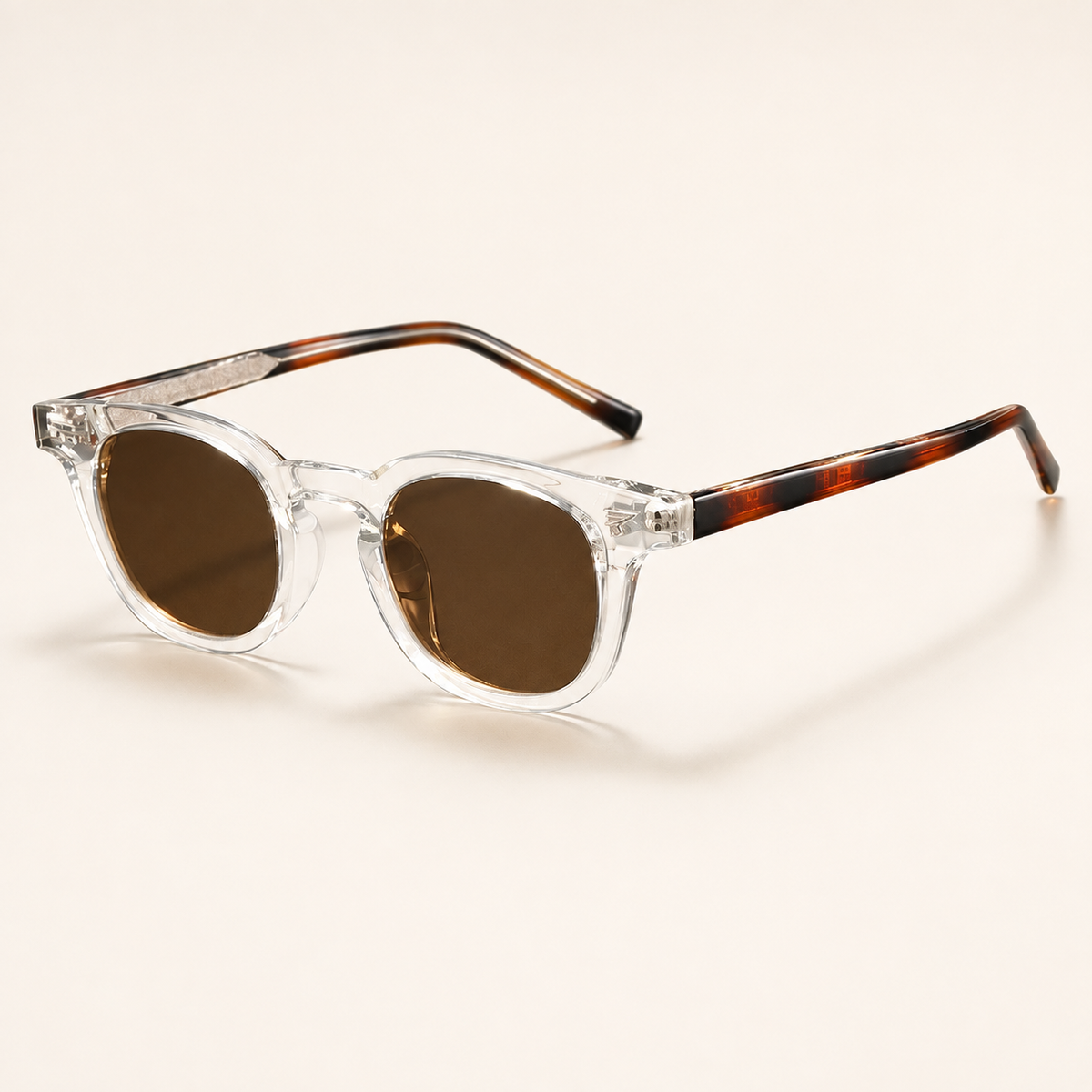 Theo Rounded Square-Frame Sunglasses