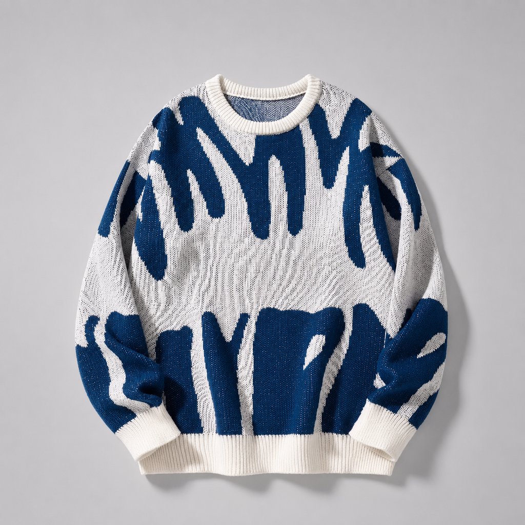 Thierry Men's Abstract Knit Sweater