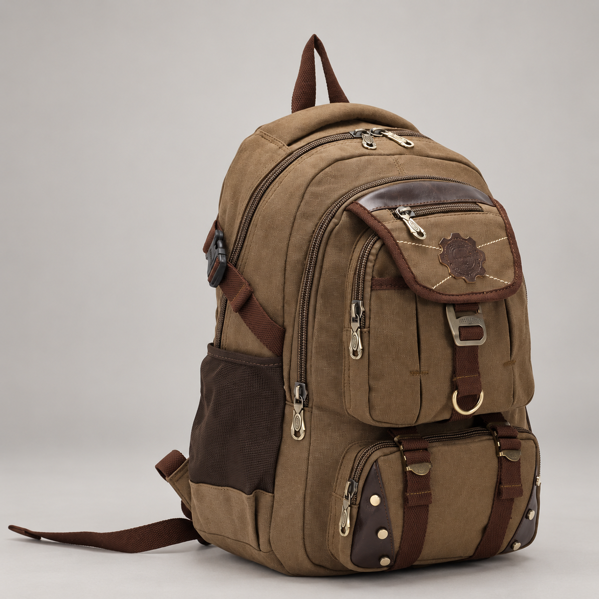 Tobias Multi-Compartment Canvas Backpack
