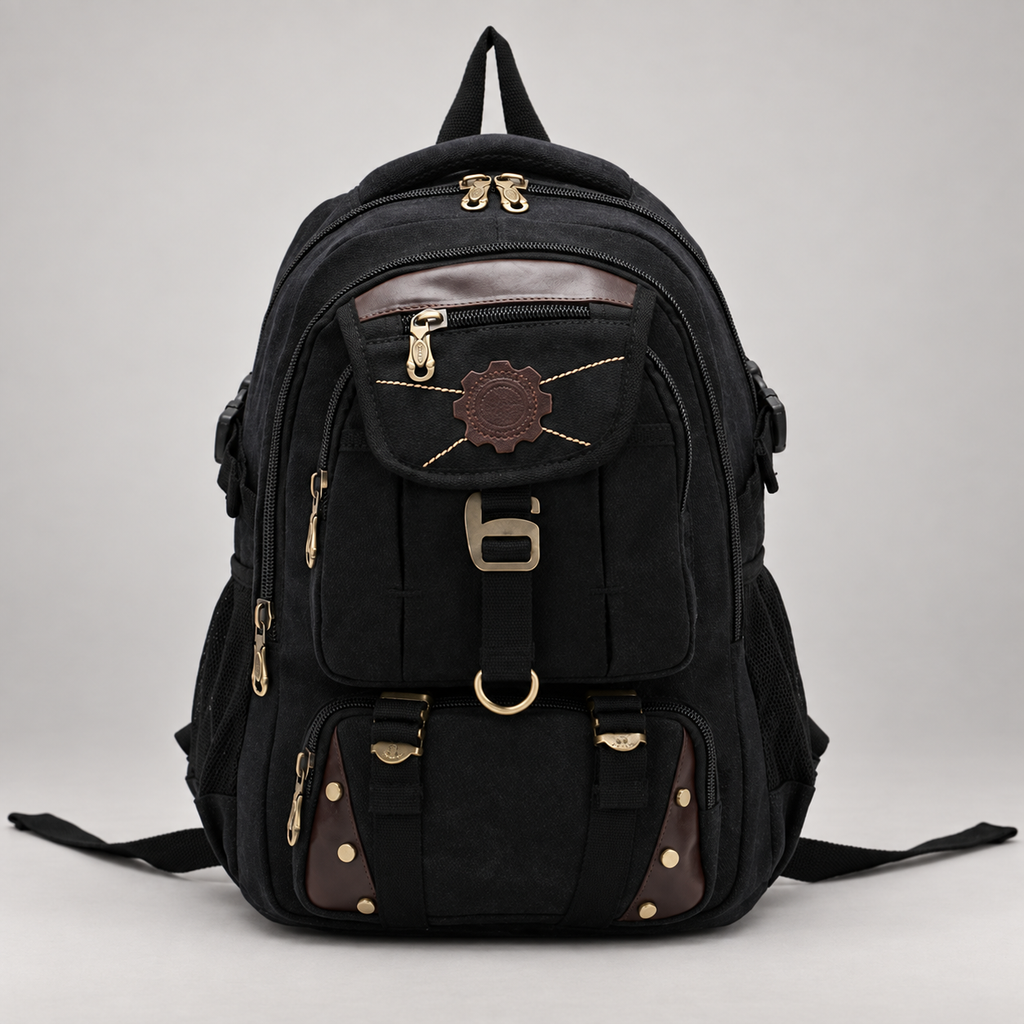 Tobias Multi-Compartment Canvas Backpack