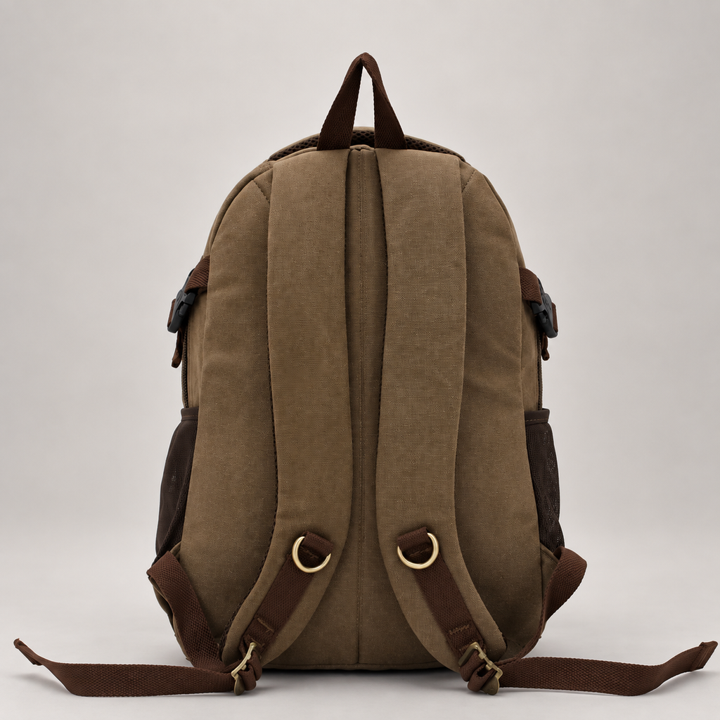 Tobias Multi-Compartment Canvas Backpack