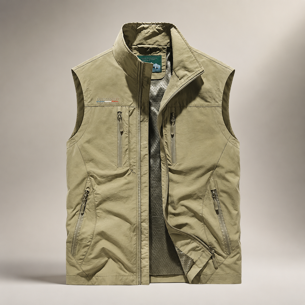 Travis Men’s Lightweight Multi-Pocket Utility Vest