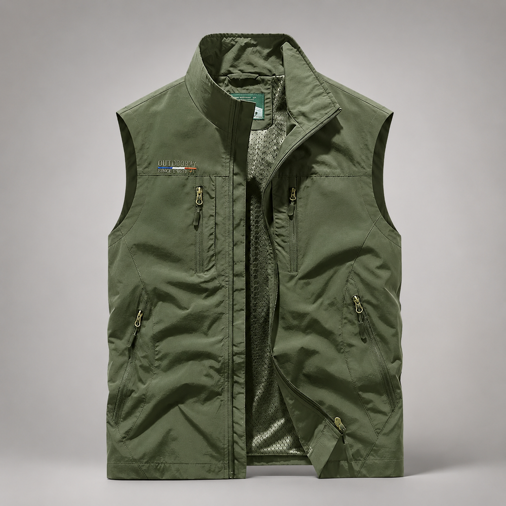 Travis Men’s Lightweight Multi-Pocket Utility Vest