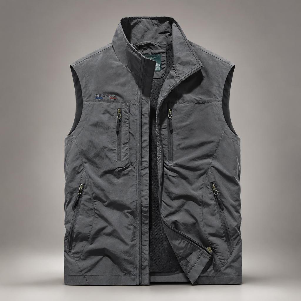 Travis Men’s Lightweight Multi-Pocket Utility Vest