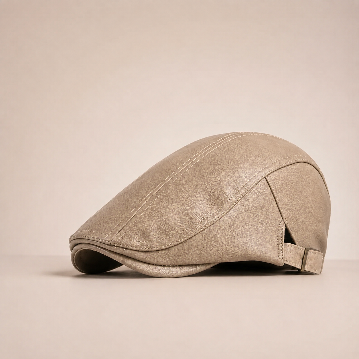 Trevor Men's Leather Flat Cap