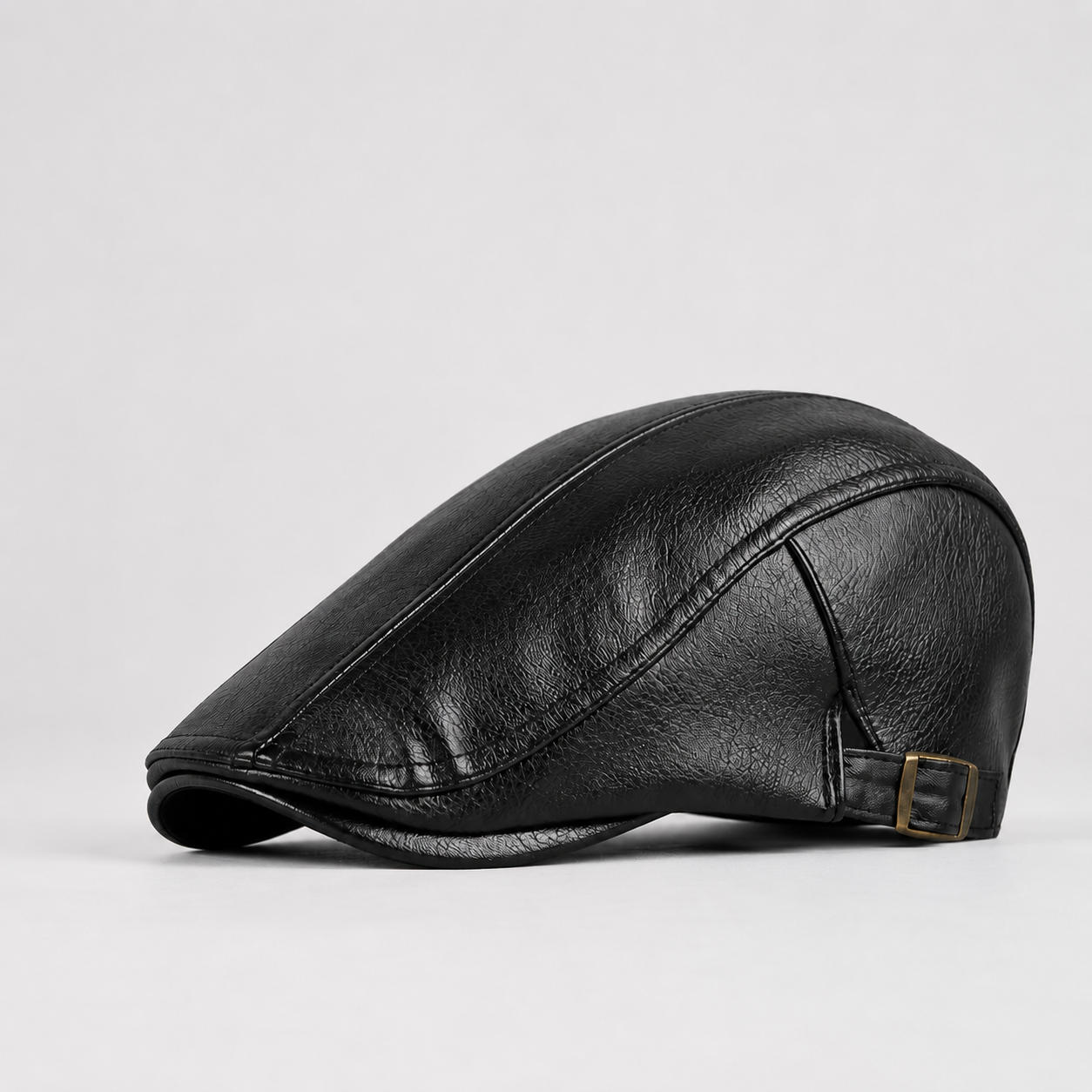 Trevor Men's Leather Flat Cap