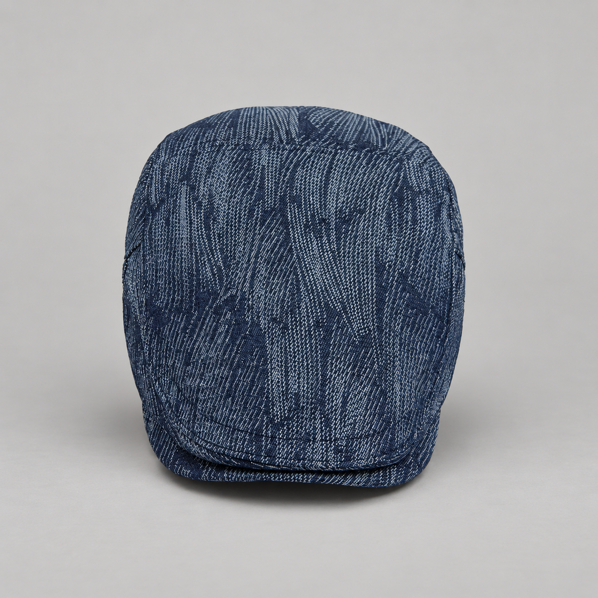 Tristan Men’s Textured Woven Flat Cap with Adjustable Side Buckle