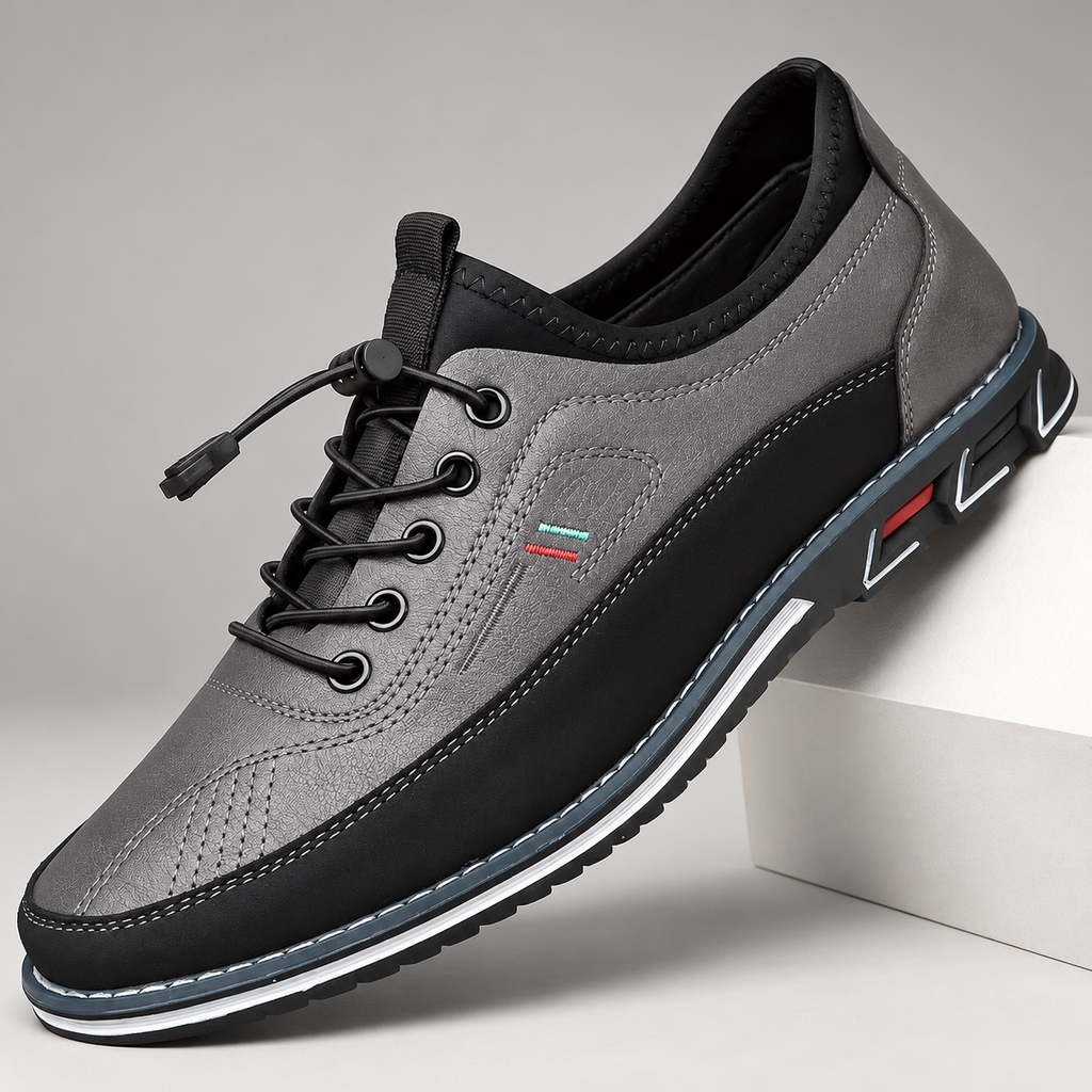 Velor Men’s Lace-Up Casual Sneakers