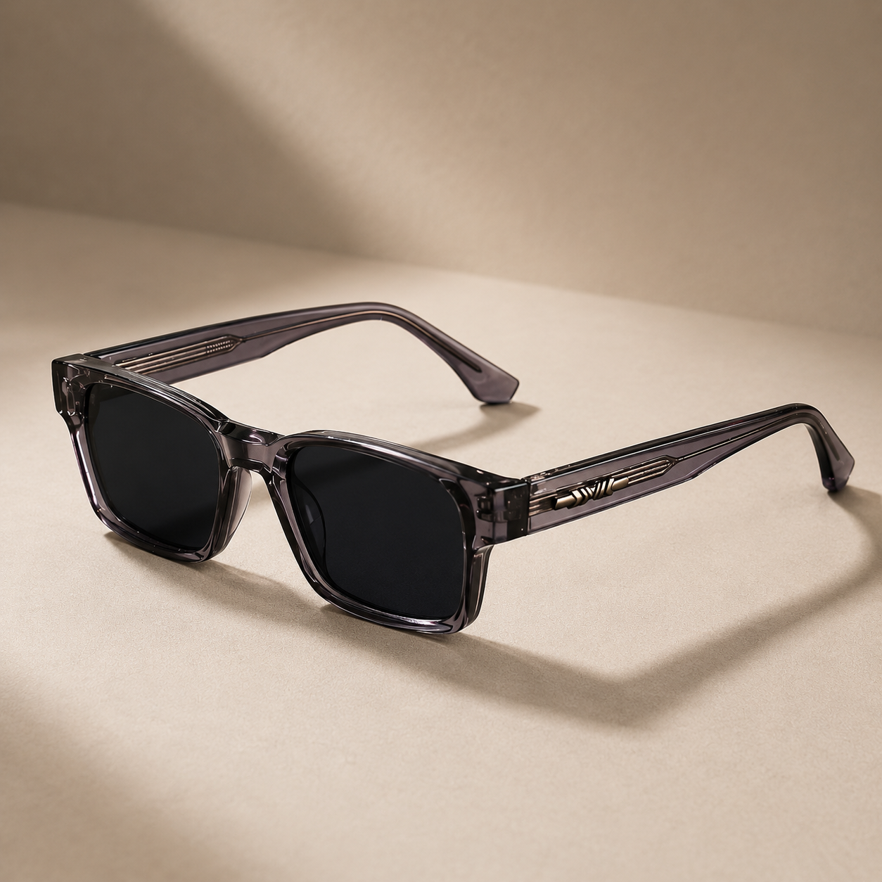 Vincent Men's Square Sunglasses – UV400 Lightweight Retro Shades