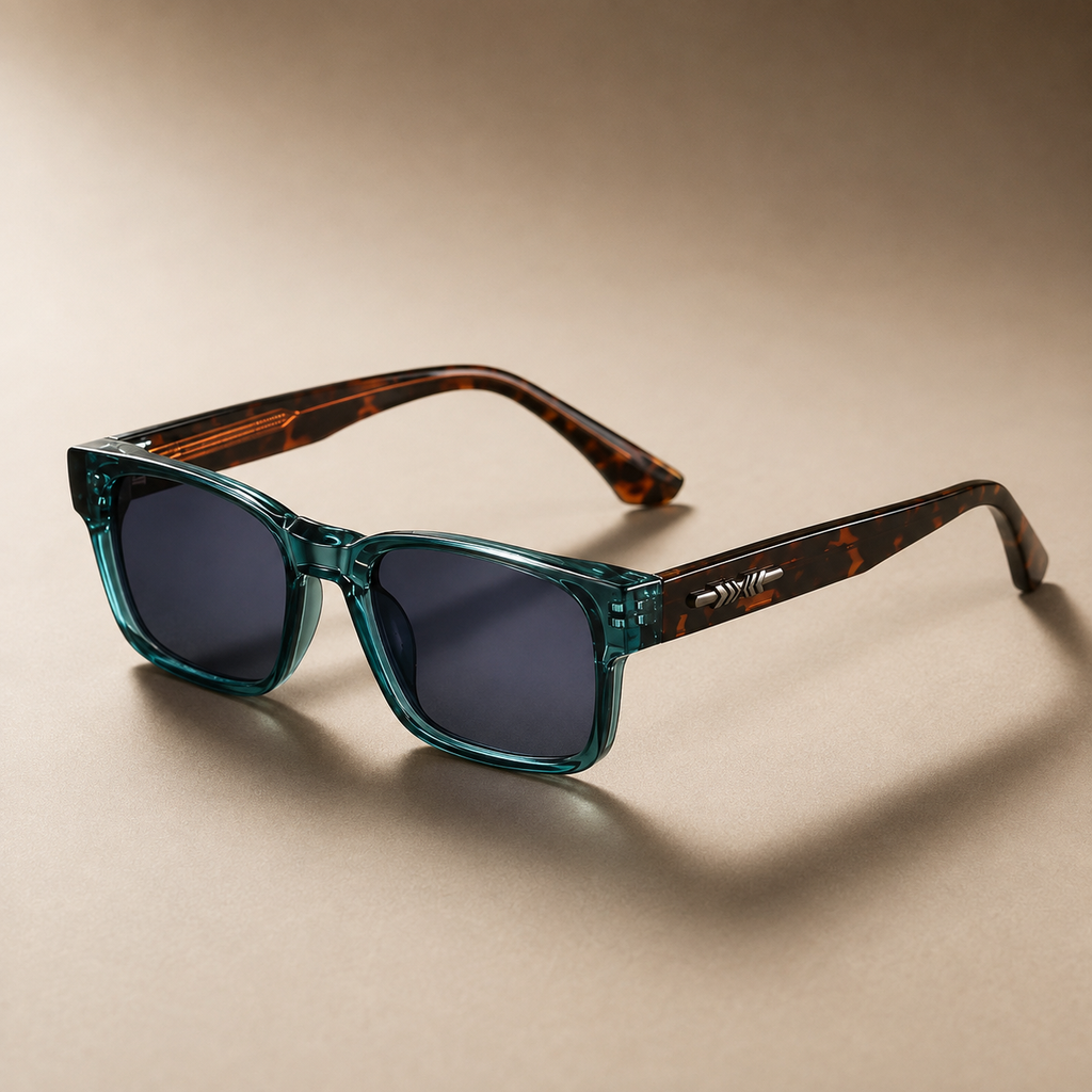 Vincent Men's Square Sunglasses – UV400 Lightweight Retro Shades