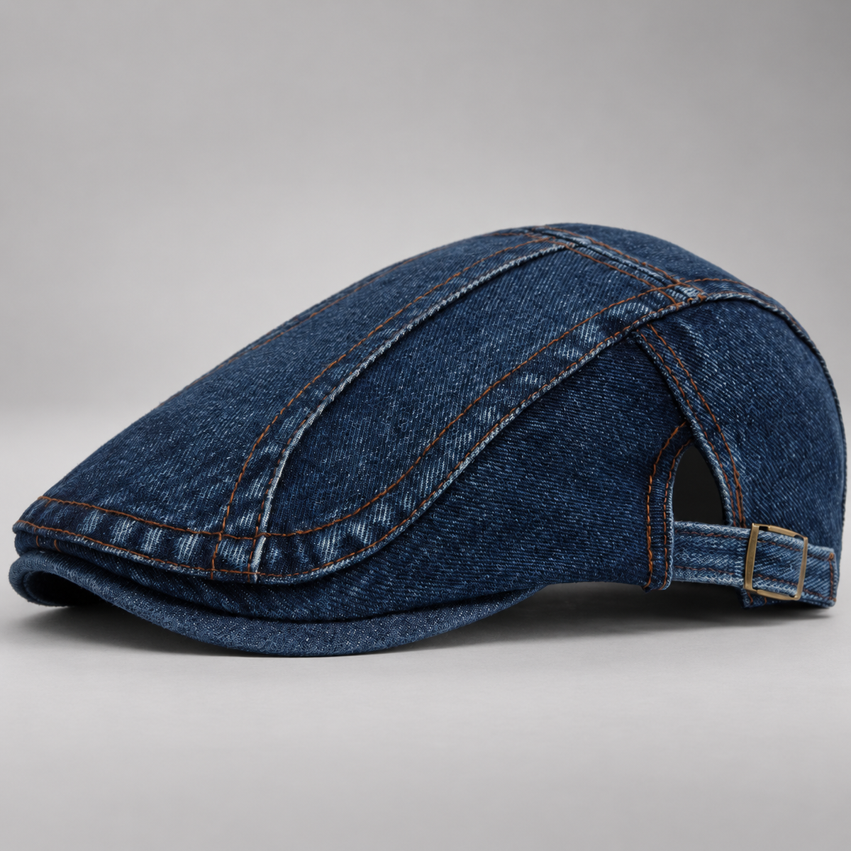 Vincent Men’s Washed Denim Flat Cap