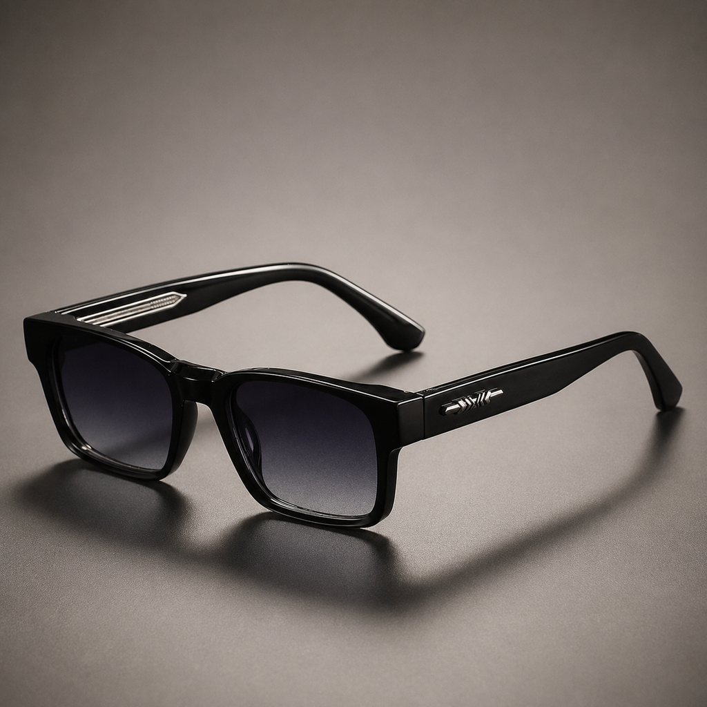 Vincent Men's Square Sunglasses – UV400 Lightweight Retro Shades