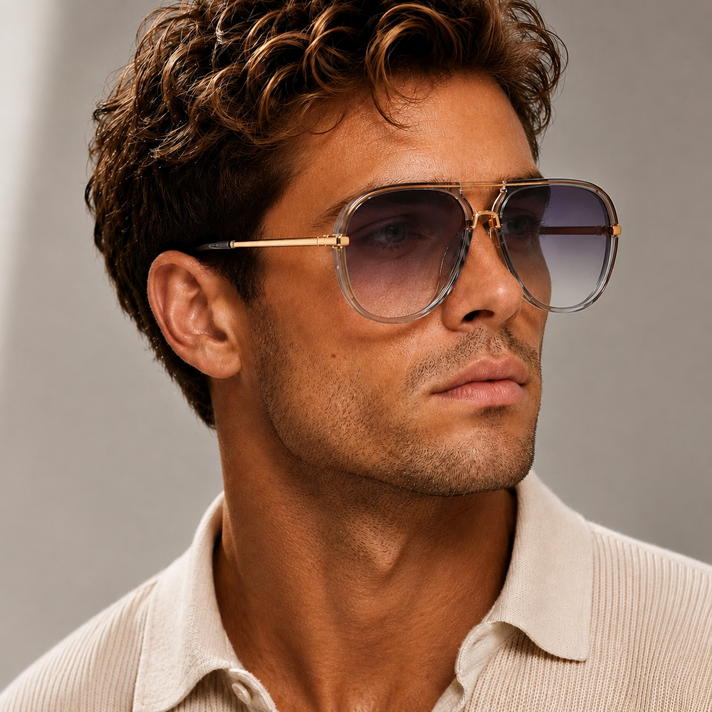 Vittorio UV400 Gradient Aviator Sunglasses