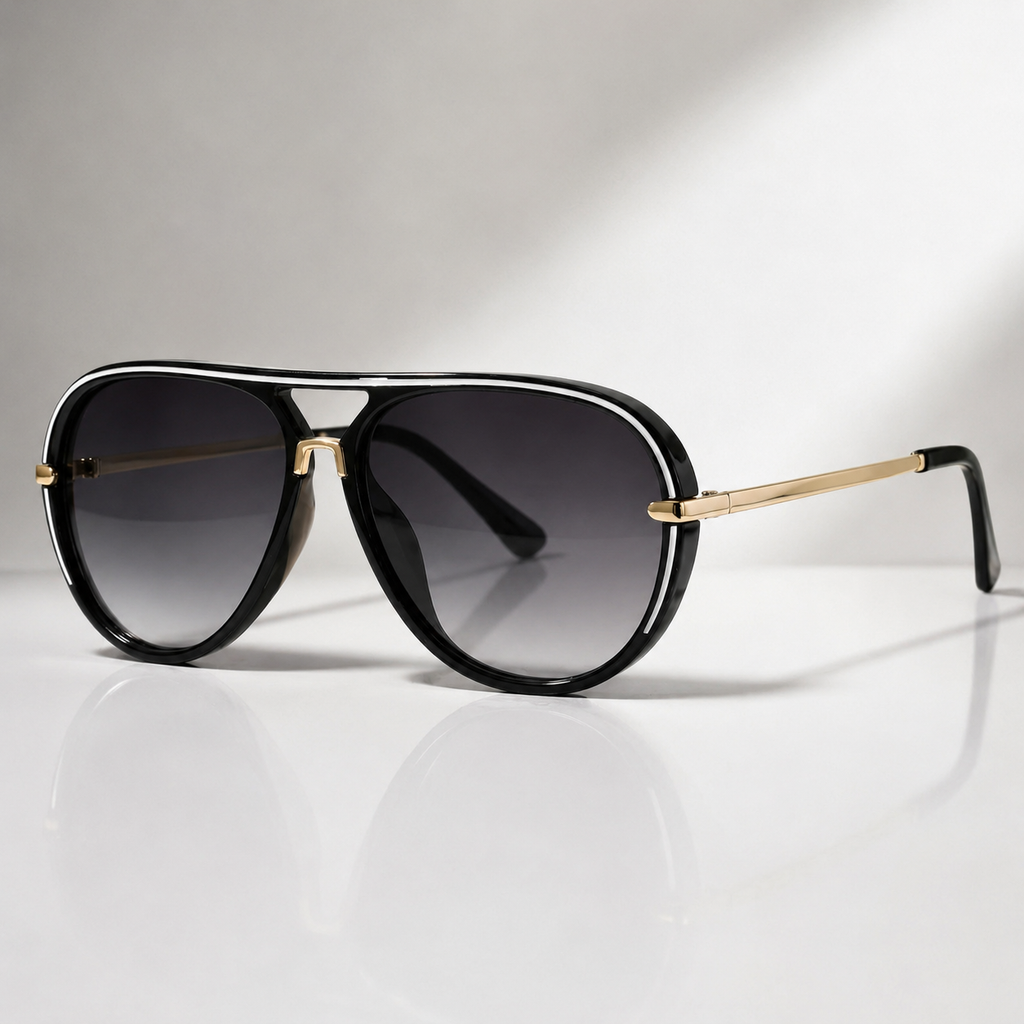 Vittorio UV400 Gradient Aviator Sunglasses