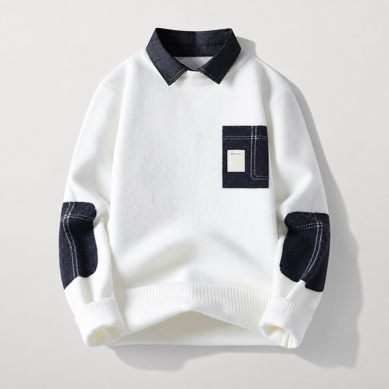 Vittorio Men's Merino Wool Knit Sweater