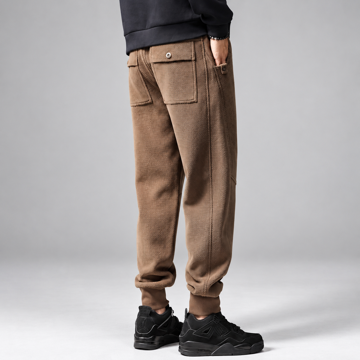 Aldo Bellandi Men’s Textured Drawstring Jogger Pants