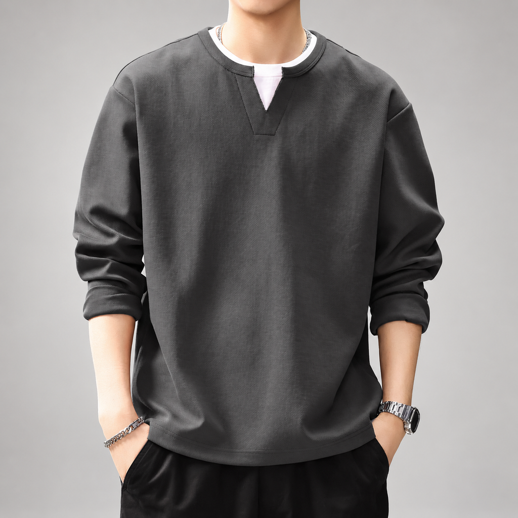 Ridgeline Men’s Long Sleeve Polo Sweatshirt with Contrast Collar (Copy)
