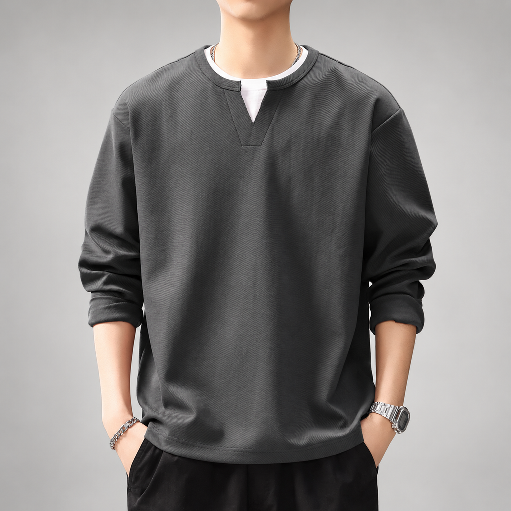 Ridgeline Men’s Long Sleeve Polo Sweatshirt with Contrast Collar (Copy)
