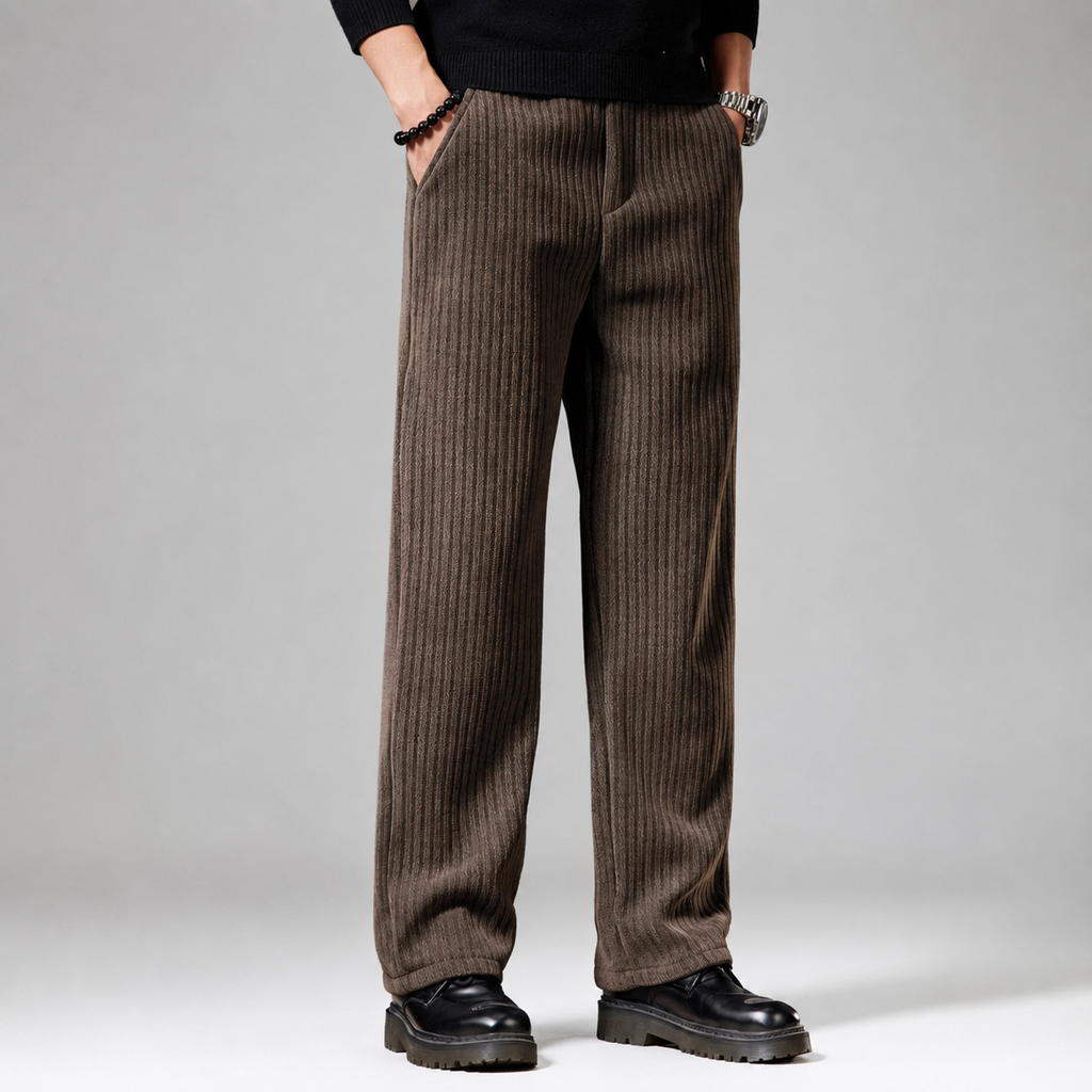 Wesley Ribbed Wide-Leg Pants