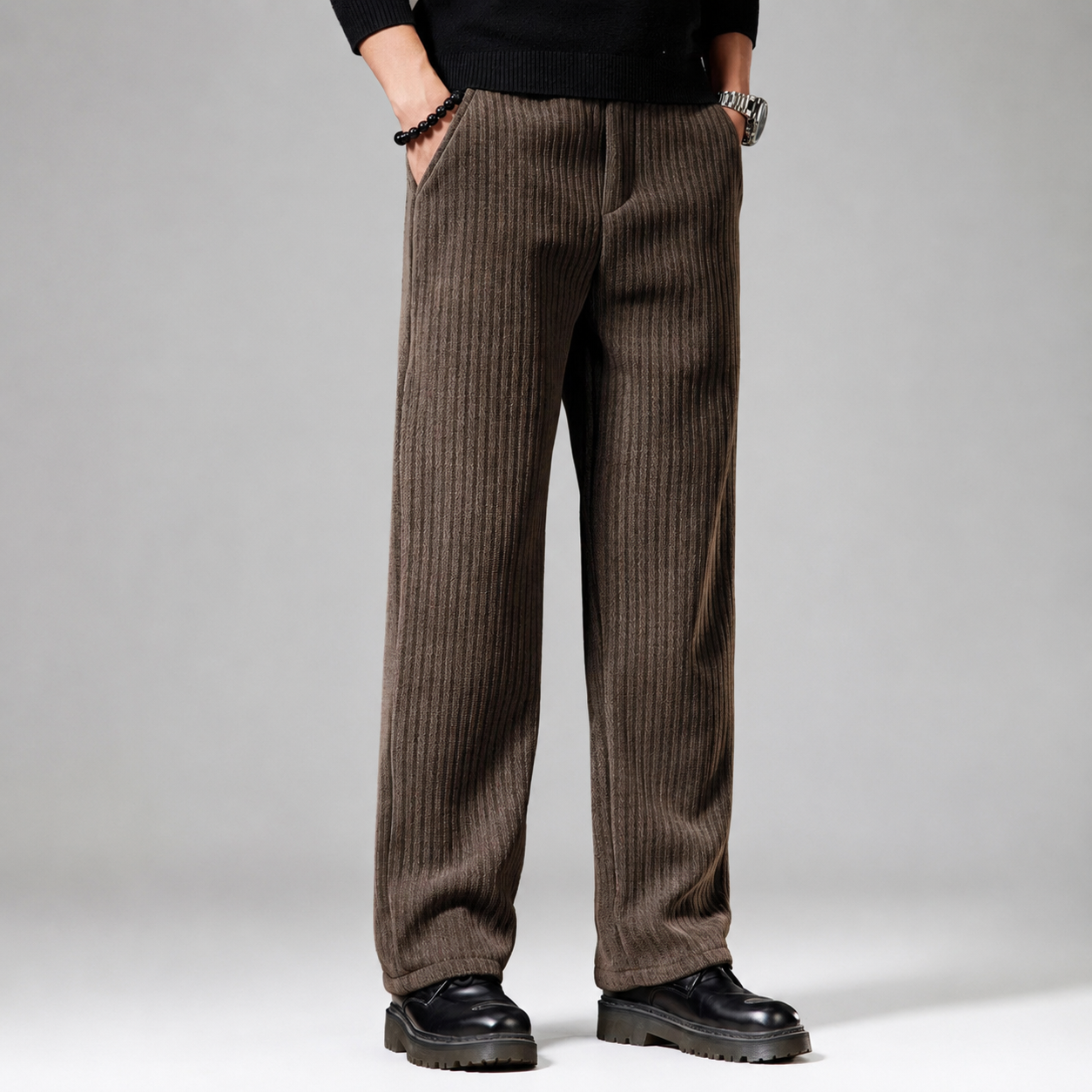 Wesley Ribbed Wide-Leg Pants