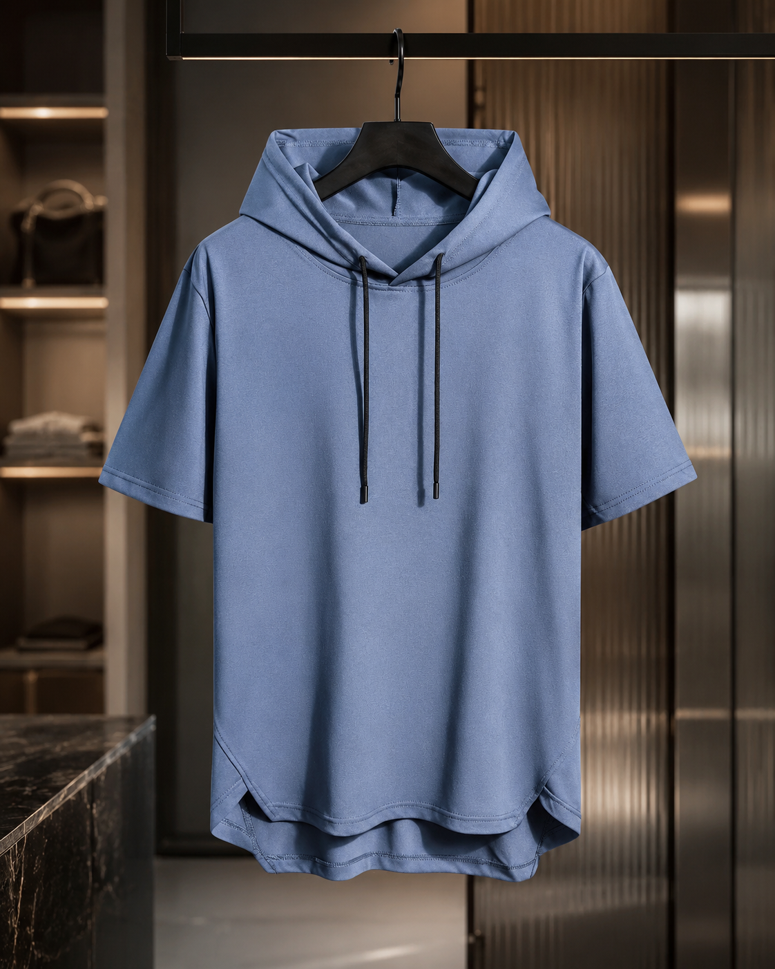Wesley Men’s Short-Sleeve Hooded T-Shirt