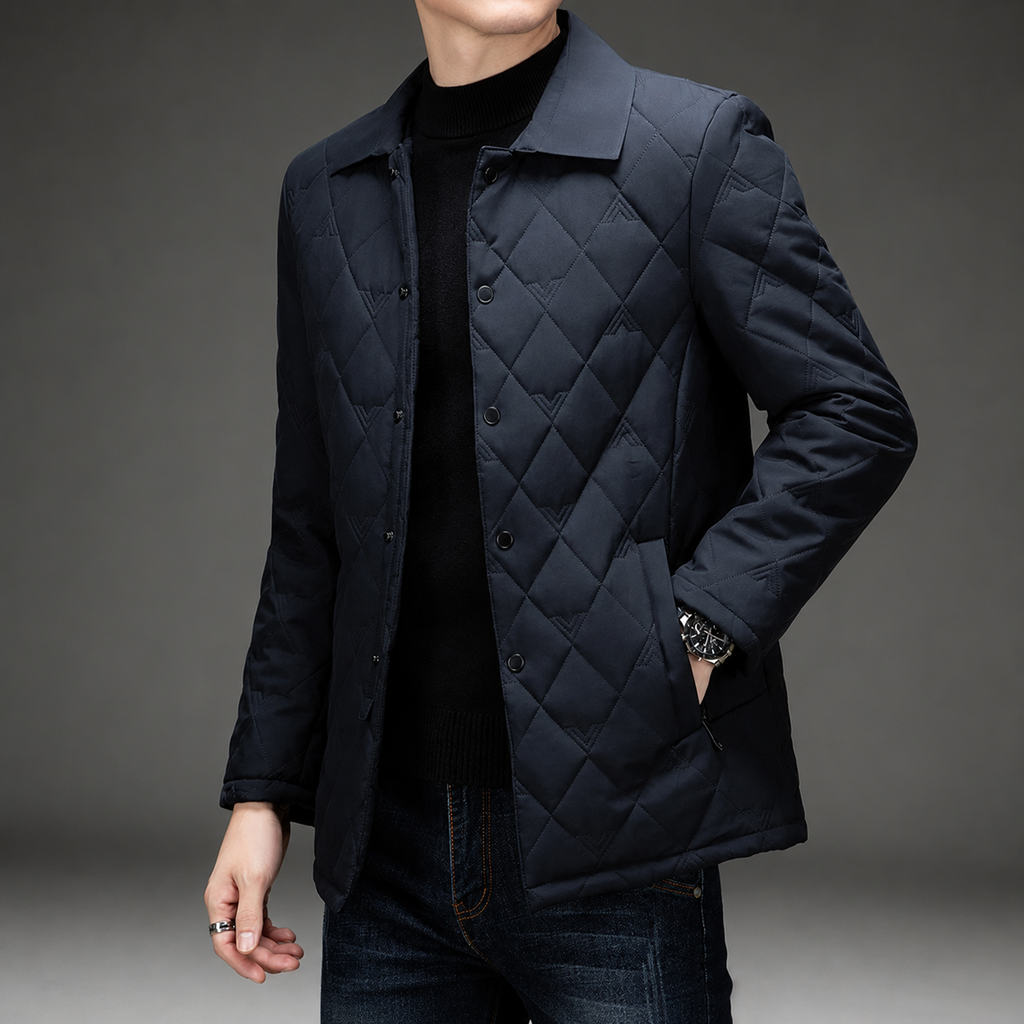 Wesley Men’s Diamond-Quilted Jacket