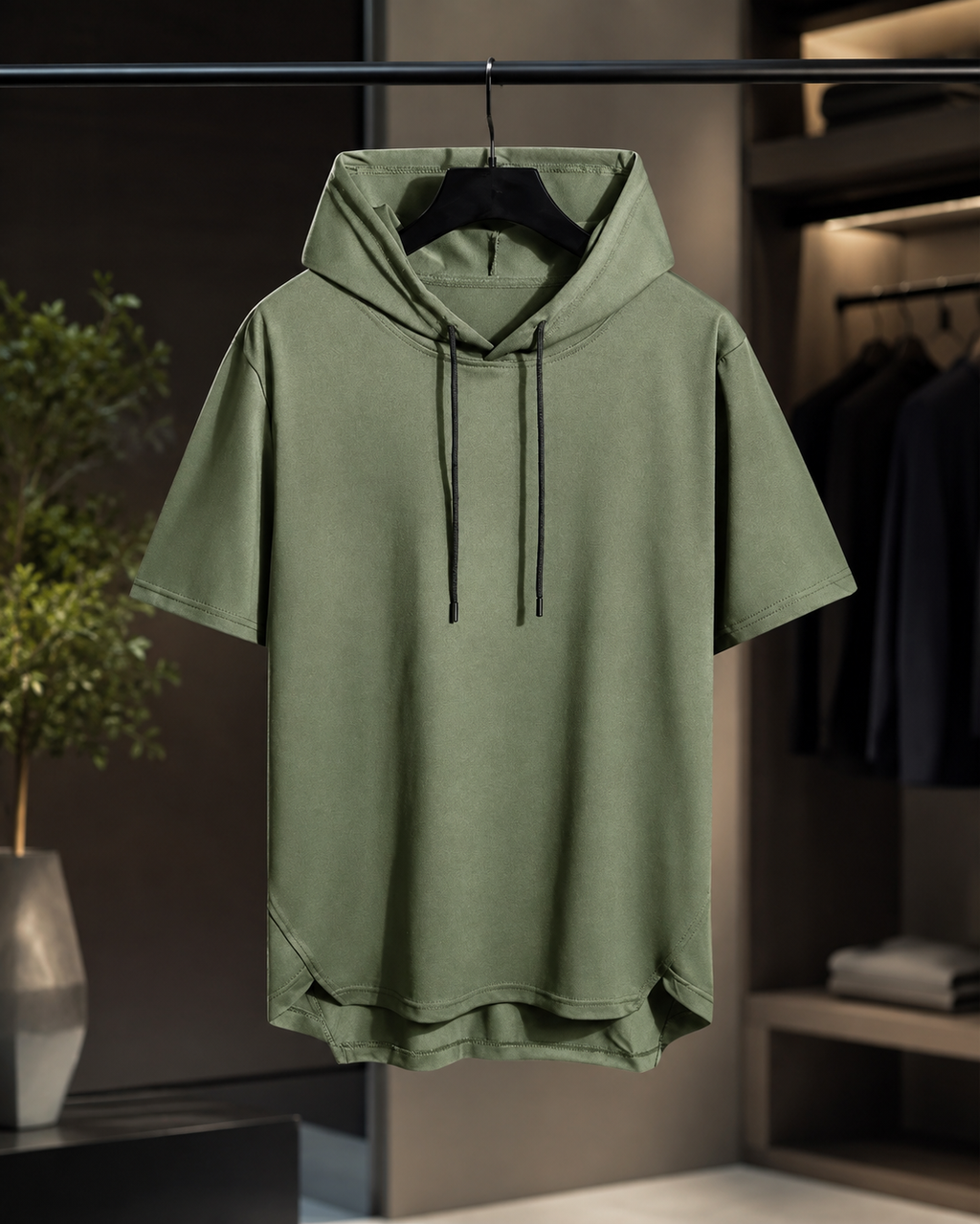 Wesley Men’s Short-Sleeve Hooded T-Shirt