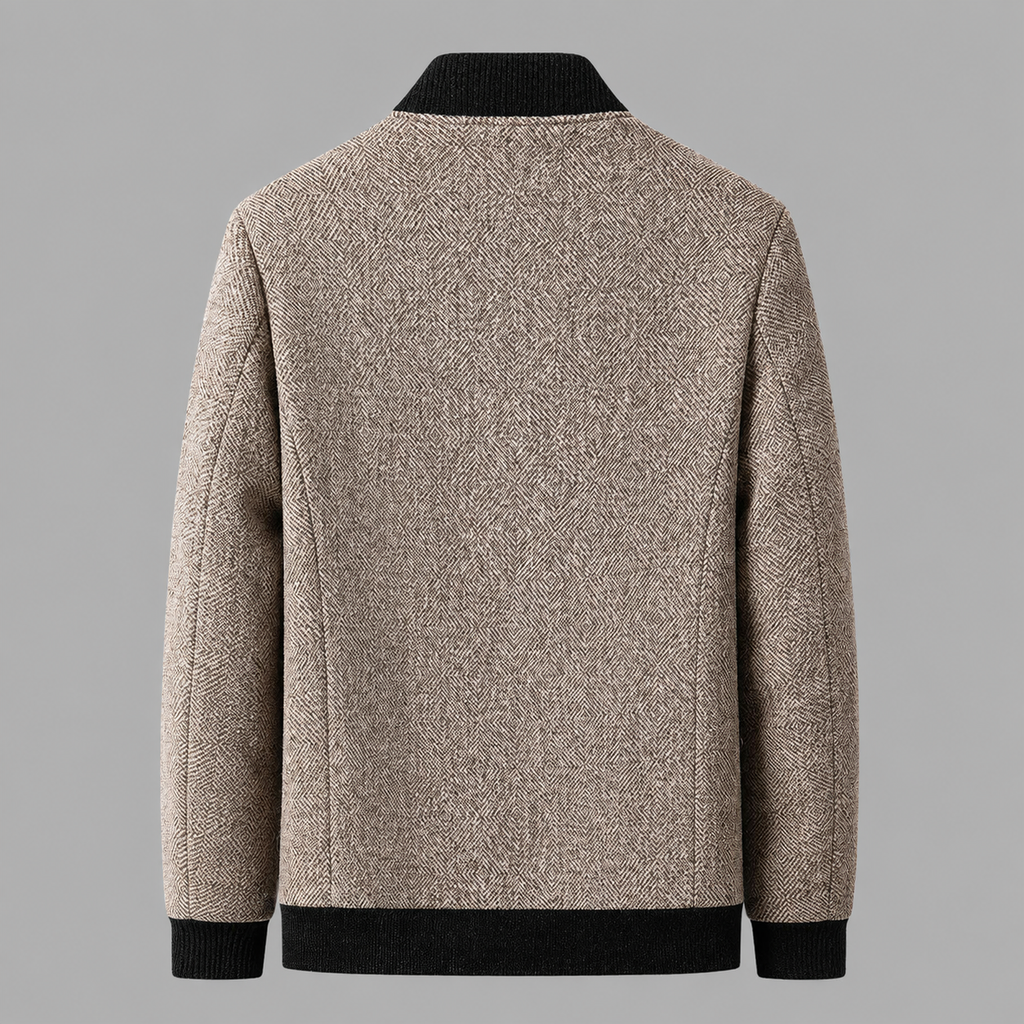 Wesley Men's Wool Blend Bomber Jacket