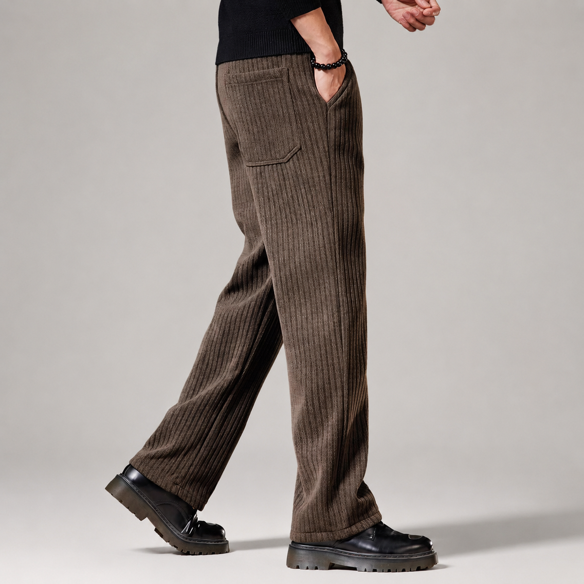 Wesley Ribbed Wide-Leg Pants