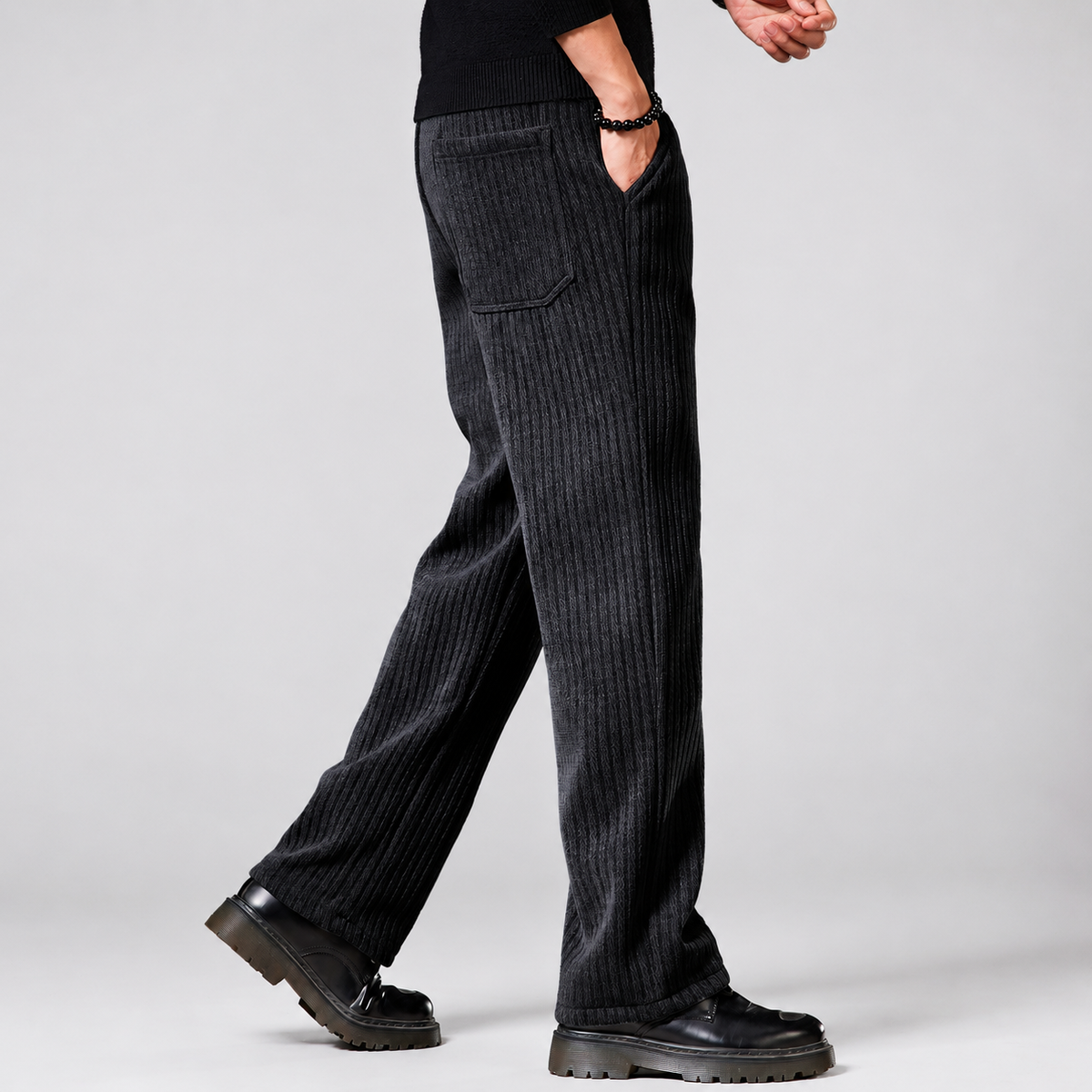 Wesley Ribbed Wide-Leg Pants