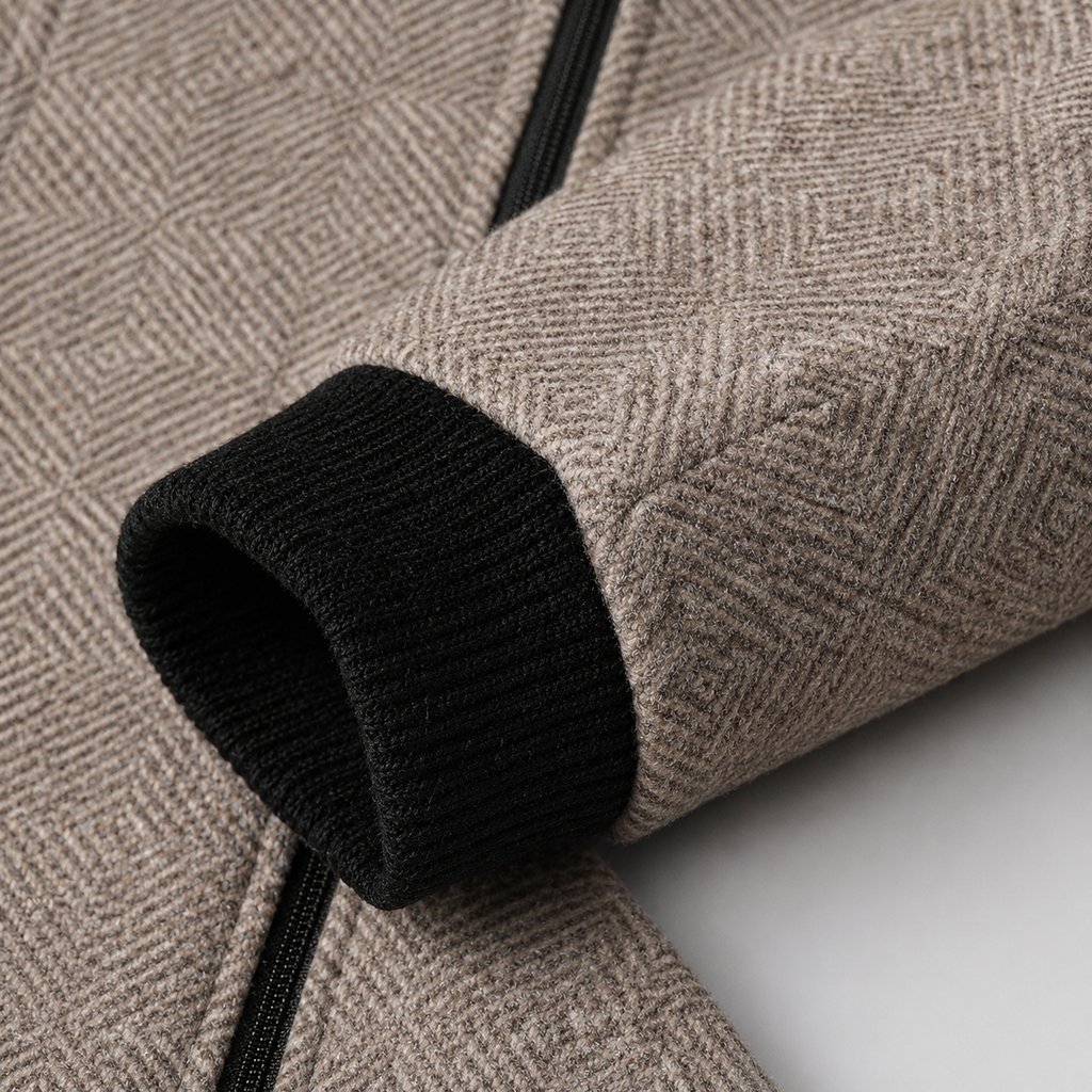 Wesley Men's Wool Blend Bomber Jacket