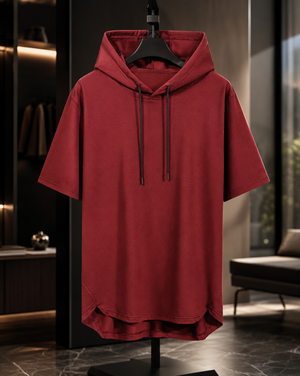 Wesley Men’s Short-Sleeve Hooded T-Shirt
