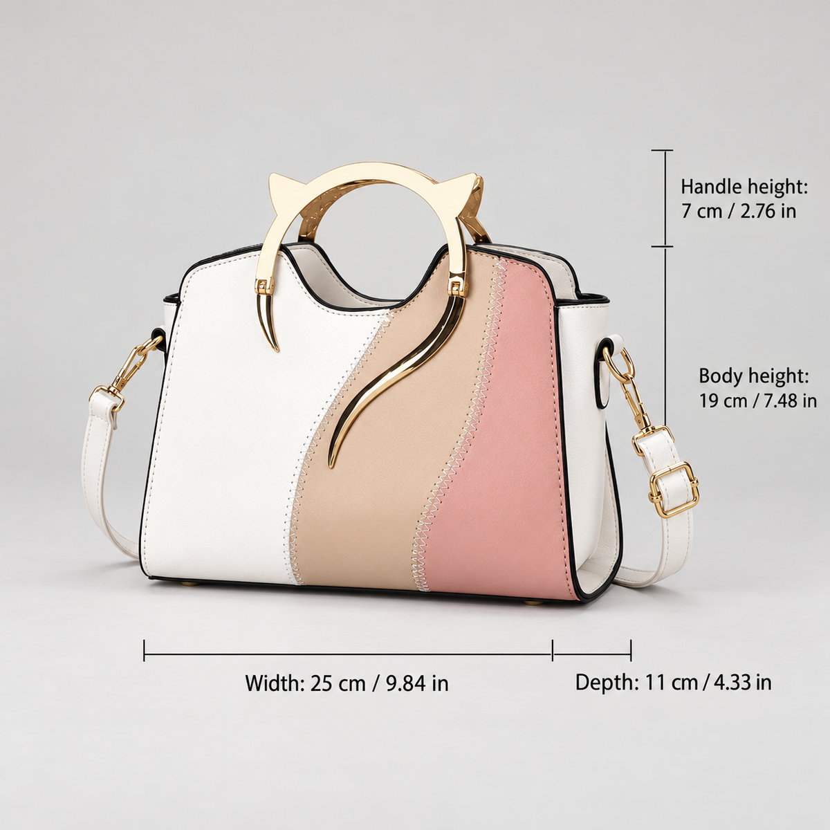 Ottilie Whitcombe Women’s Cat Handle Satchel Handbag