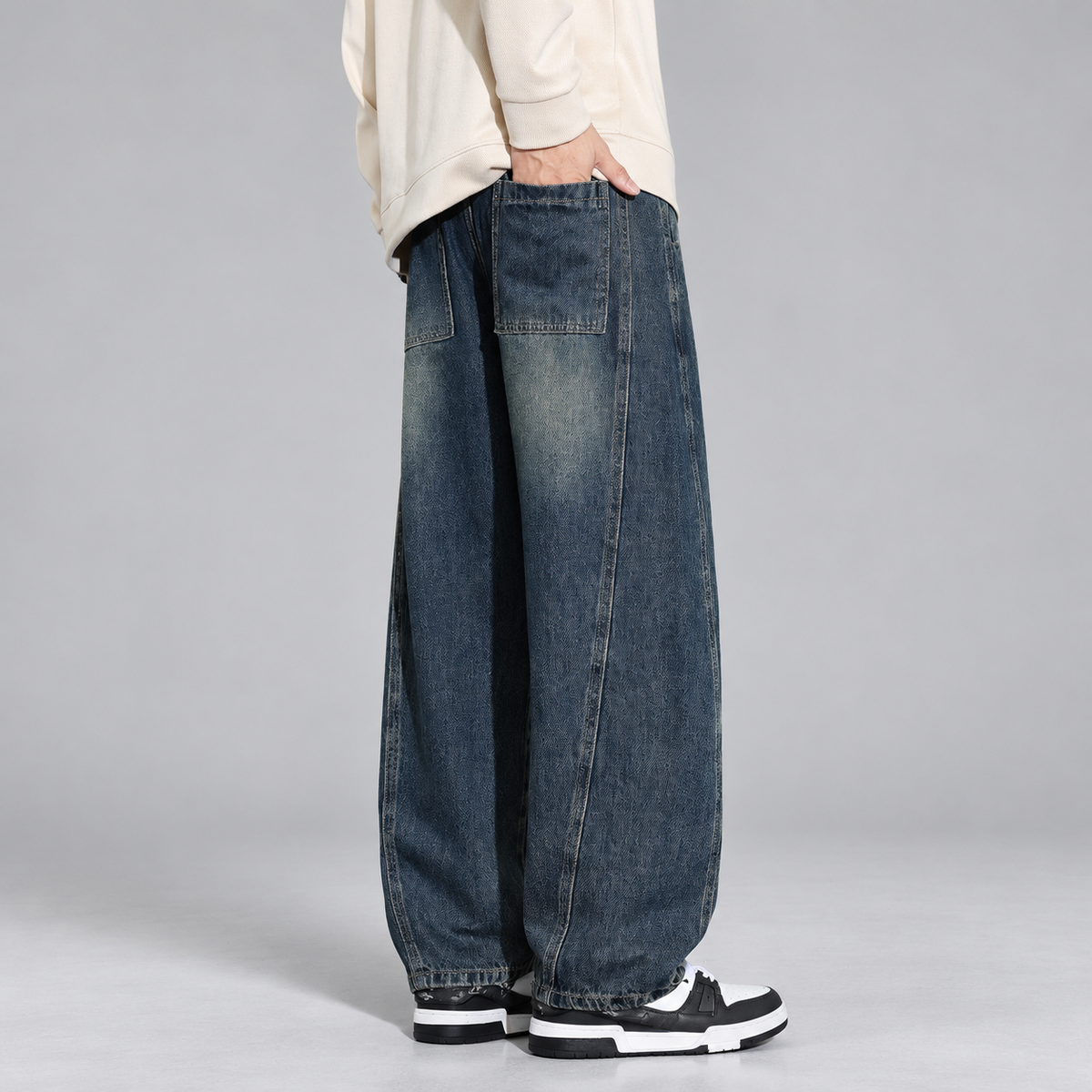 Winston Men’s Relaxed Wide-Leg Denim Pants