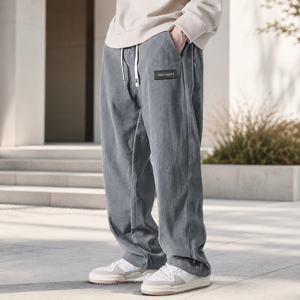 William Men’s Corduroy Drawstring Pants