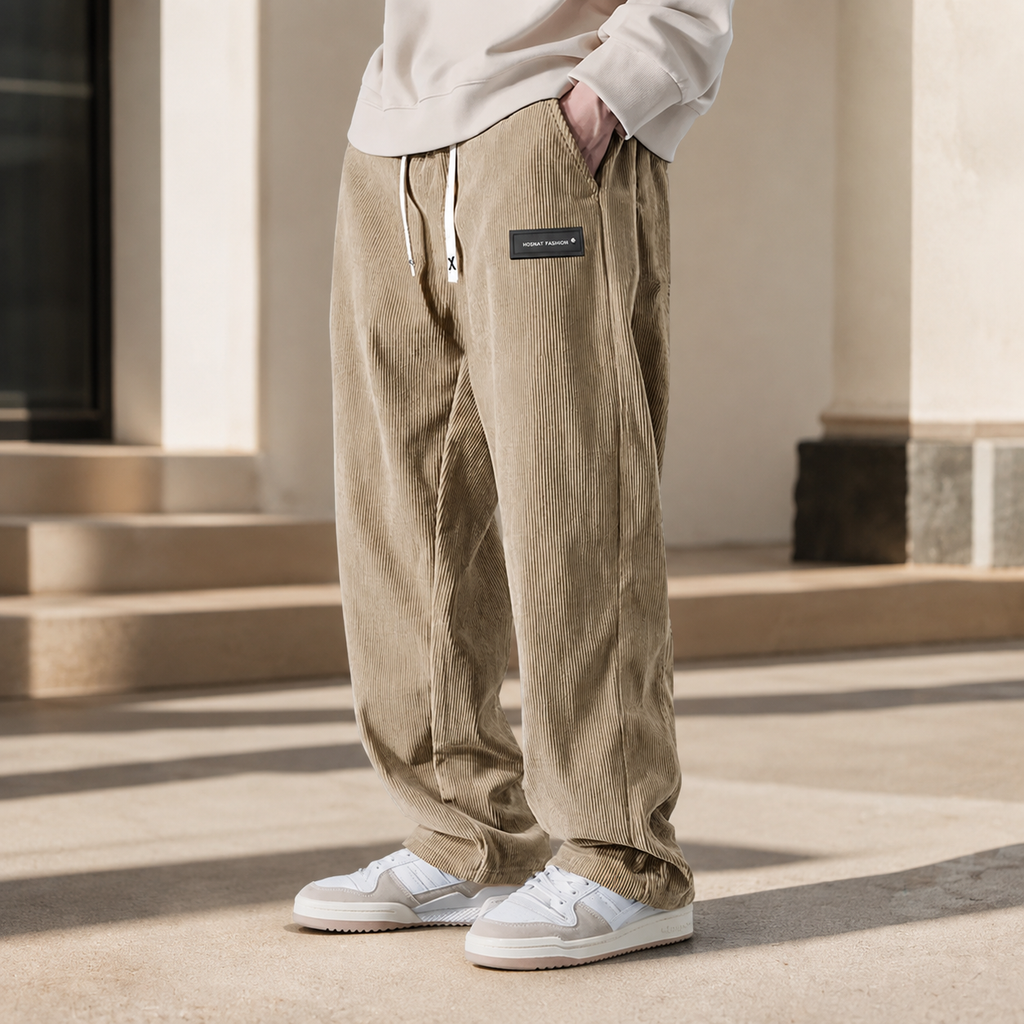 William Men’s Corduroy Drawstring Pants