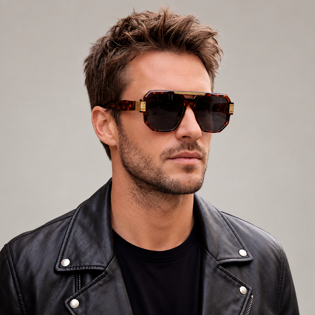 William Square Frame Sunglasses