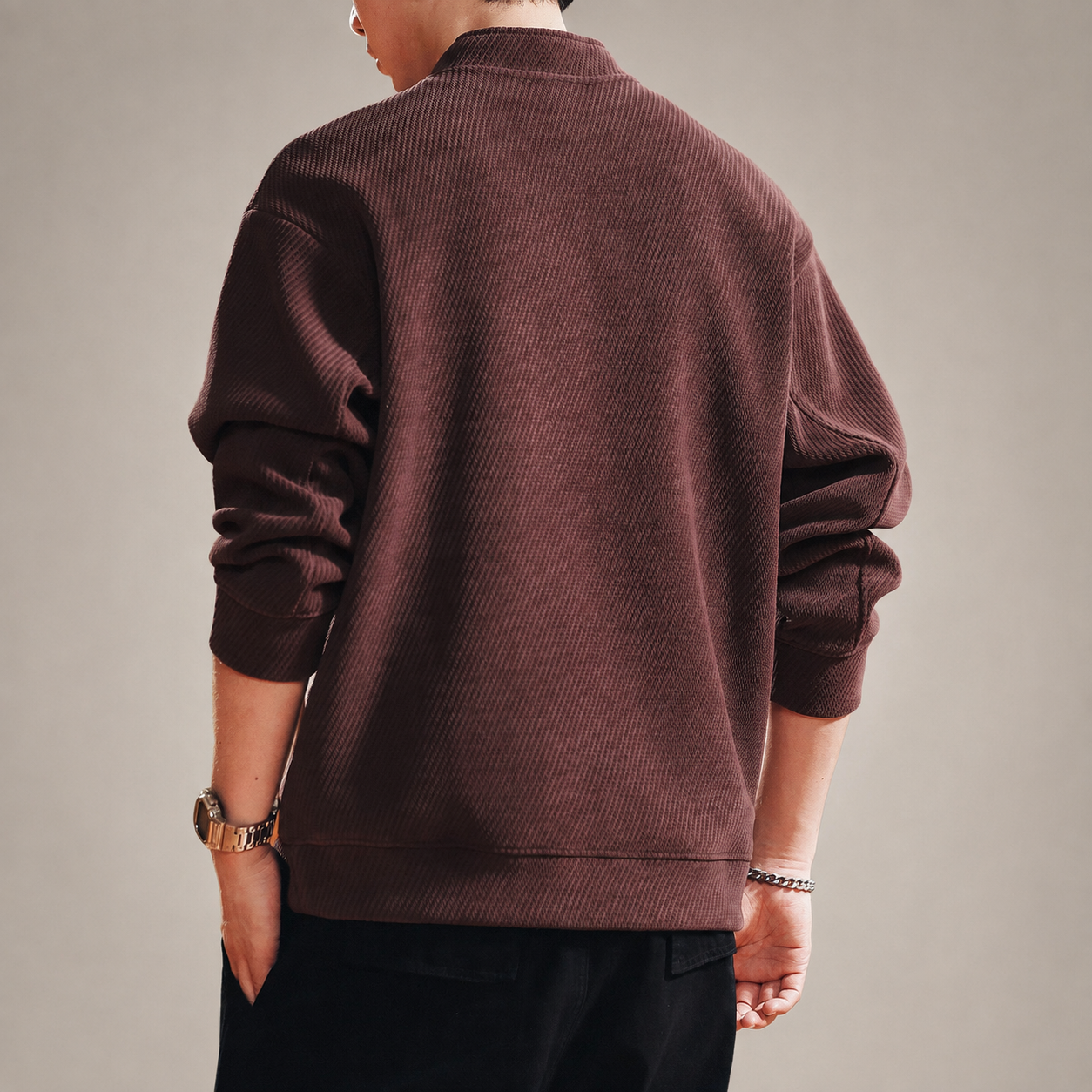 Windsor Men’s Textured Quarter-Zip Pullover