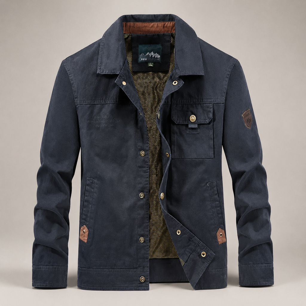 Wyatt Men’s Washed Canvas Utility Jacket