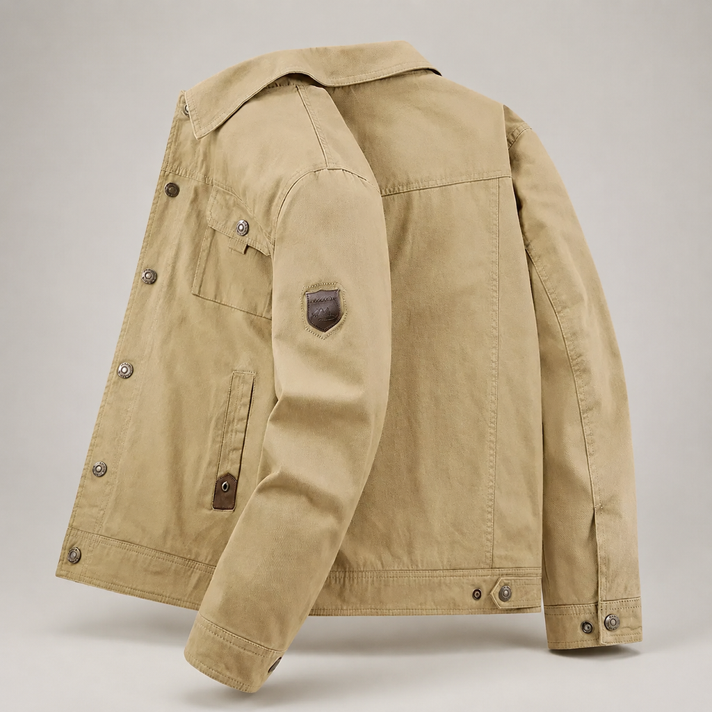Wyatt Men’s Washed Canvas Utility Jacket