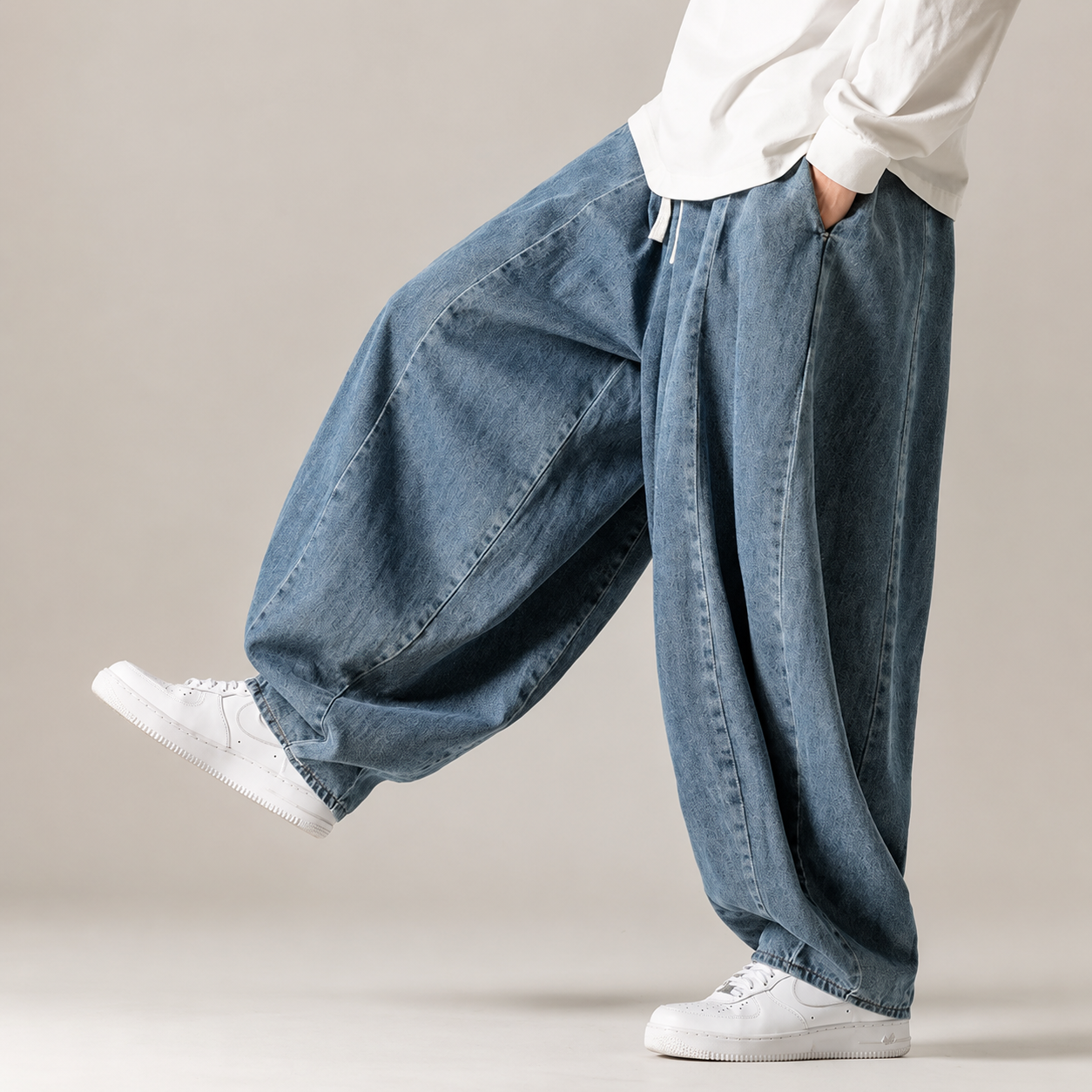 Yorker Men’s Wide-Leg Drawstring Pants